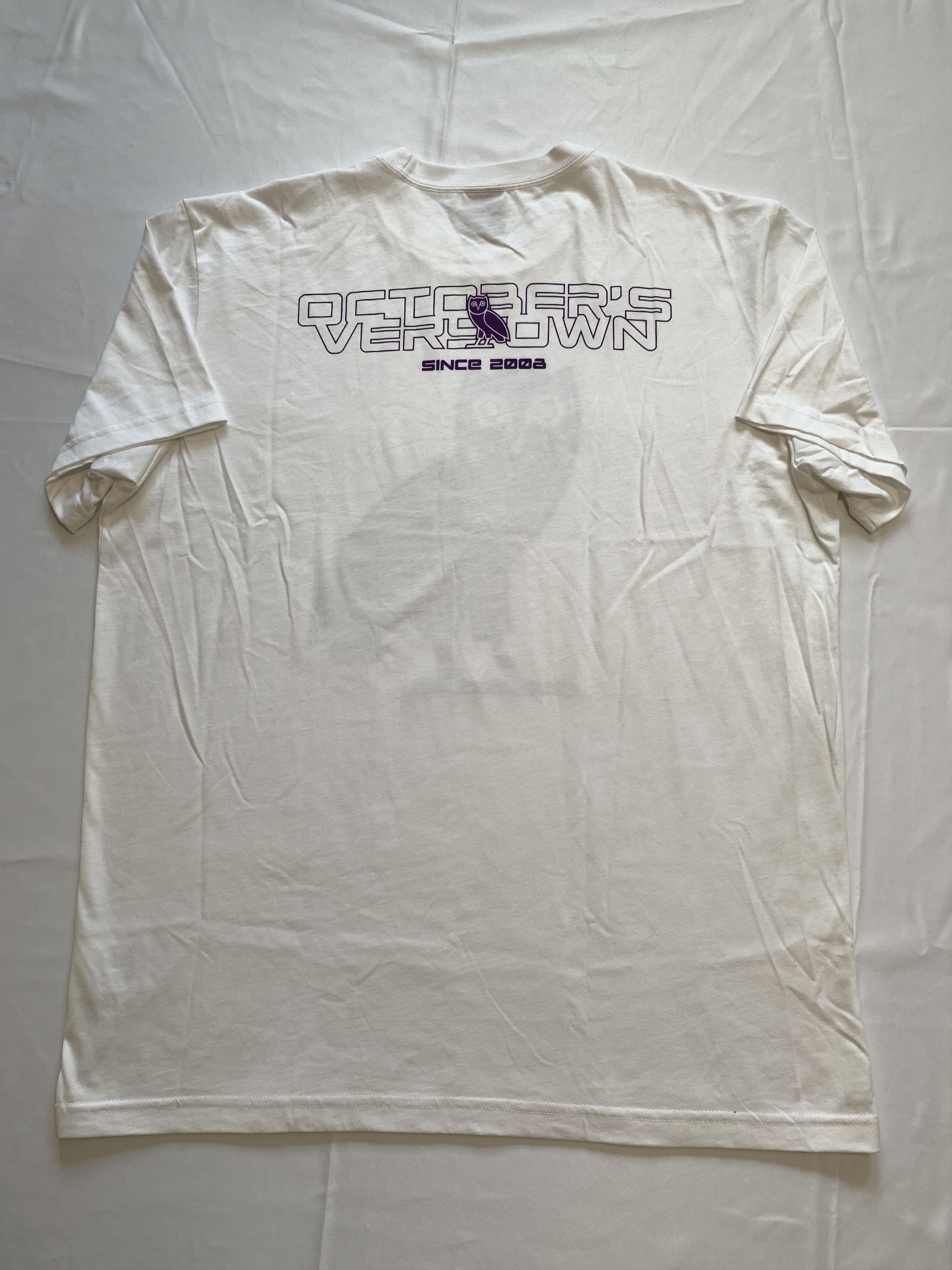 Drake *RARE* OVO Iridescent Grid OG Owl T-shirt Size US XL / EU 56 / 4 - 4 Thumbnail