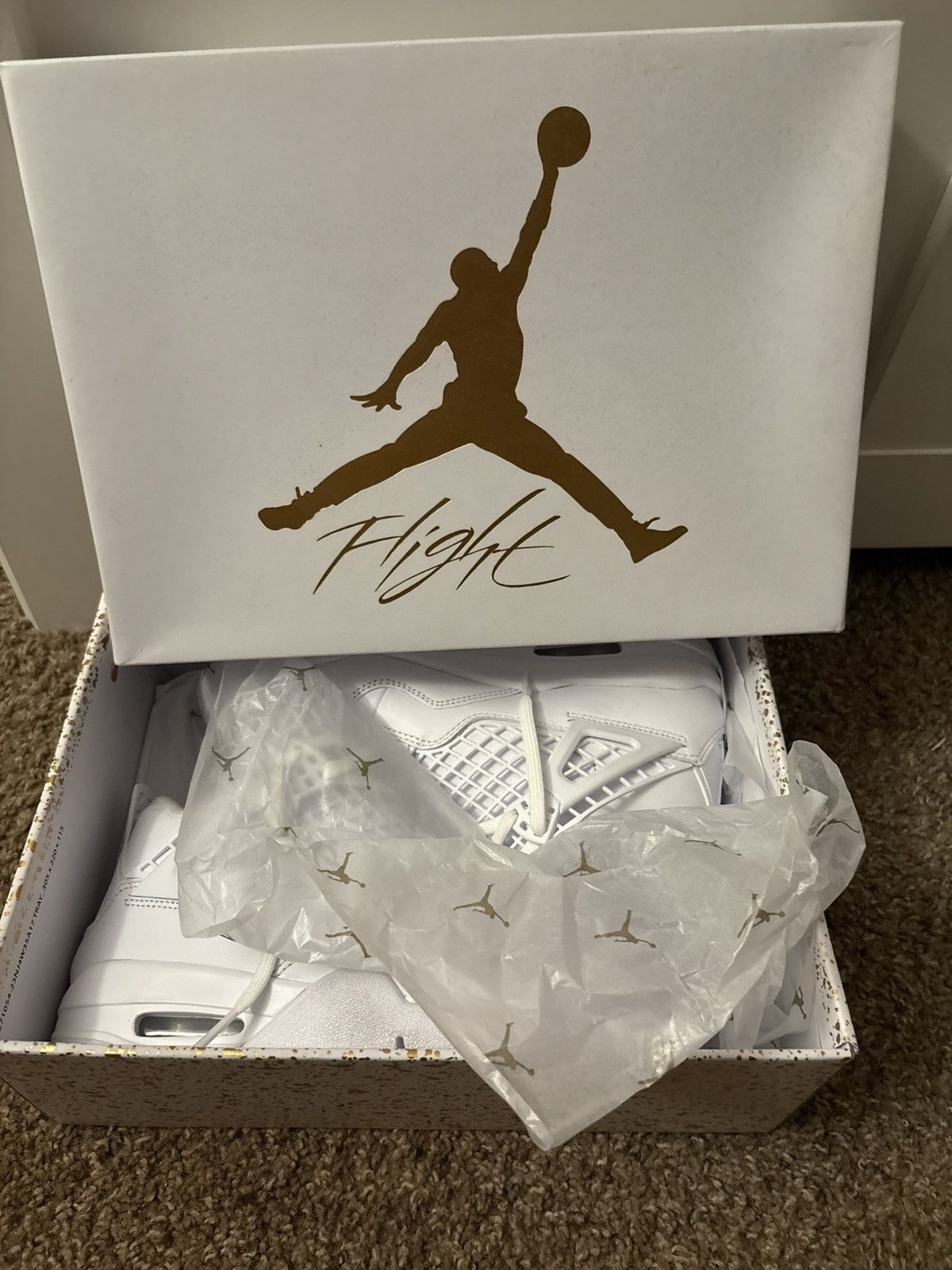 Jordan Brand Air Jordan 4 Retro “Metallic Gold” Size US 7.5 / IT 37.5 - 6 Thumbnail
