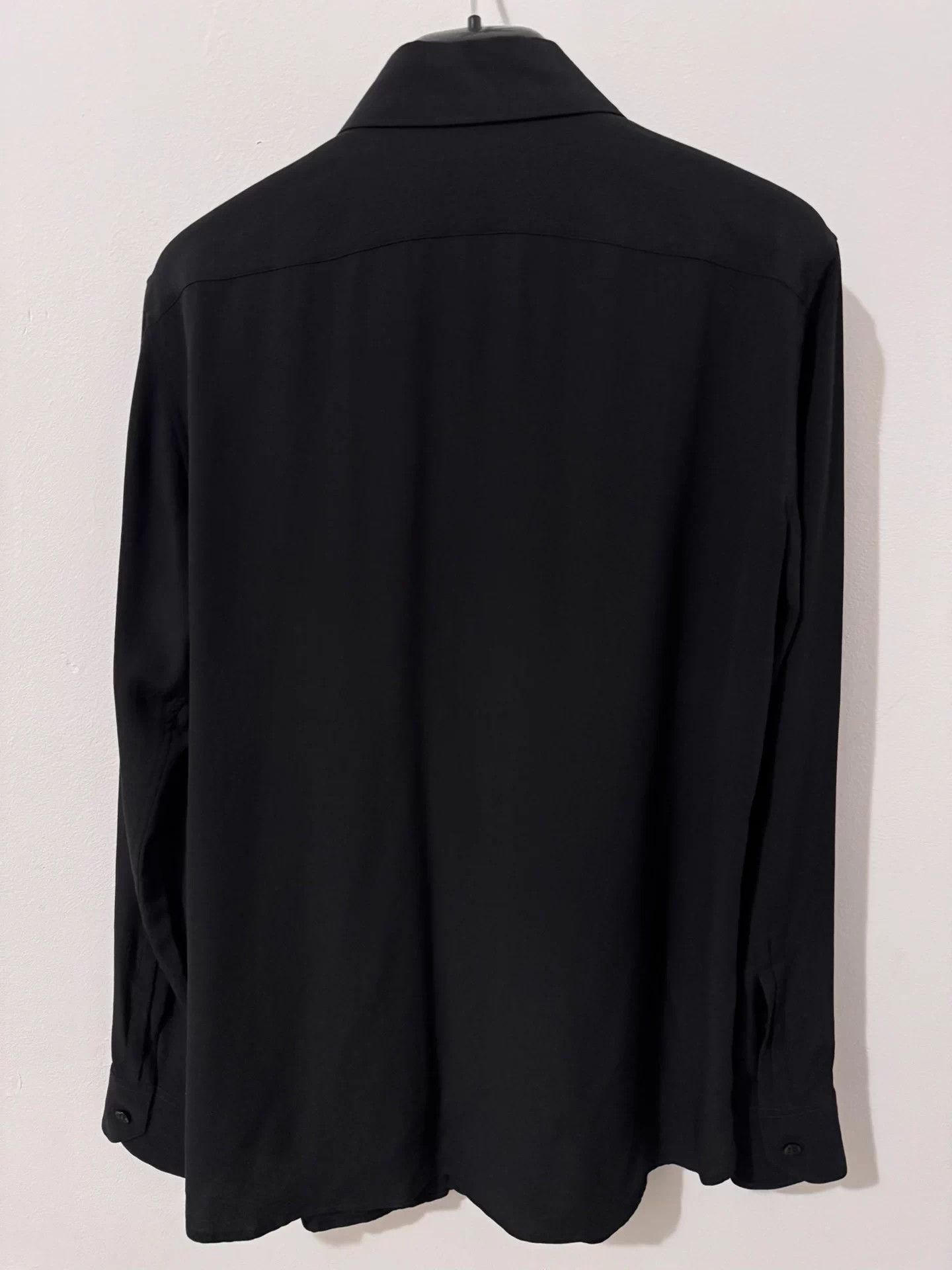 Saint Laurent Paris Saint Laurent SLP 18FW Matte Silk "Black Warrior" Shirt F42 Size US XS / EU 42 / 0 - 2 Thumbnail
