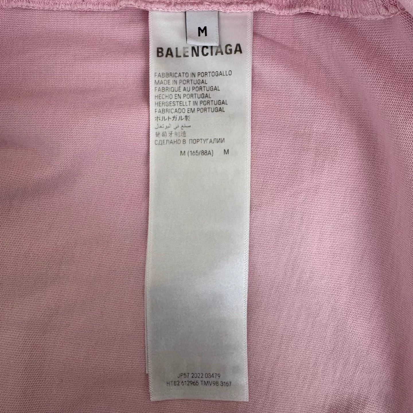 Balenciaga Balenciaga Oversized Sakura Pink short-sleeve crew M Size M / US 6-8 / IT 42-44 - 4 Thumbnail