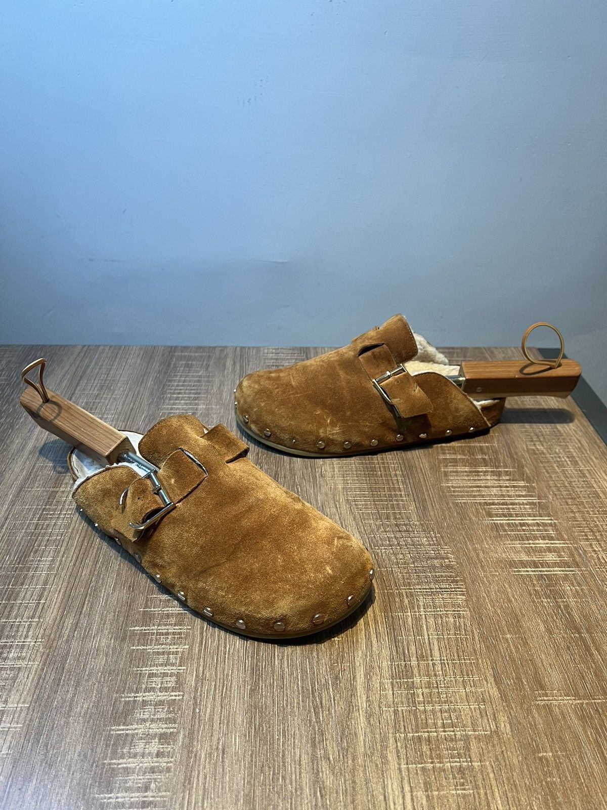 Veronica Beard Veronica Beard Suede Buckle Clogs Mules Size 10 Womens Size US 10 / IT 40 - 2 Thumbnail