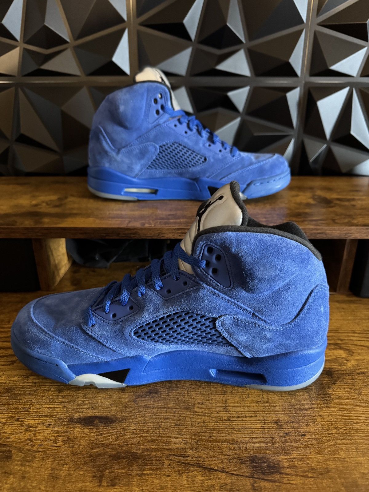 Jordan Brand Jordan 5 Blue Suede Size 10.5 Mens Size US 10.5 / EU 43-44 - 3 Thumbnail