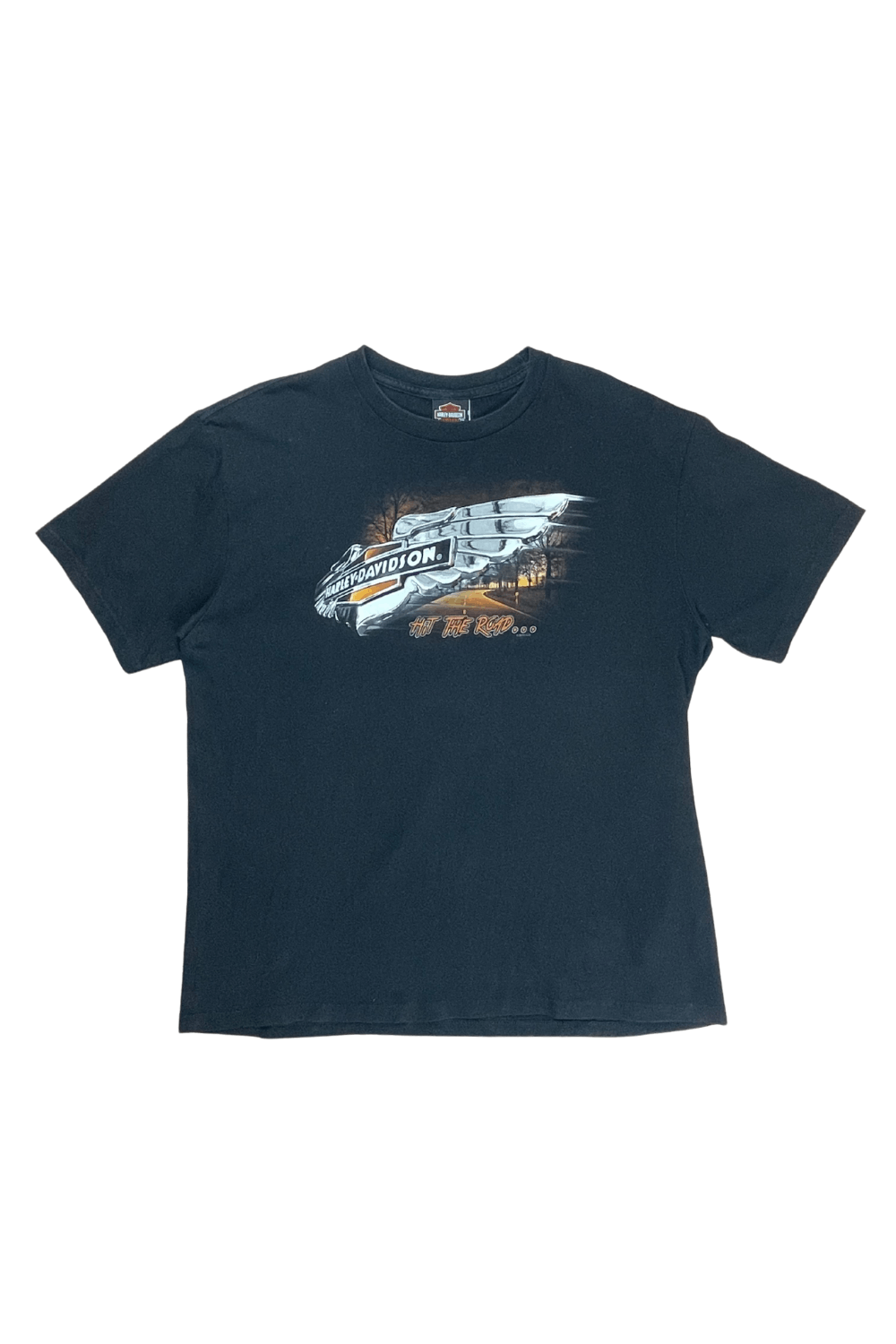 Harley Davidson × Vintage Harley Davidson 2016 “Hit The Road” Edmonton Dealer Tee – Xl Size US XL / EU 56 / 4 - 1 Thumbnail