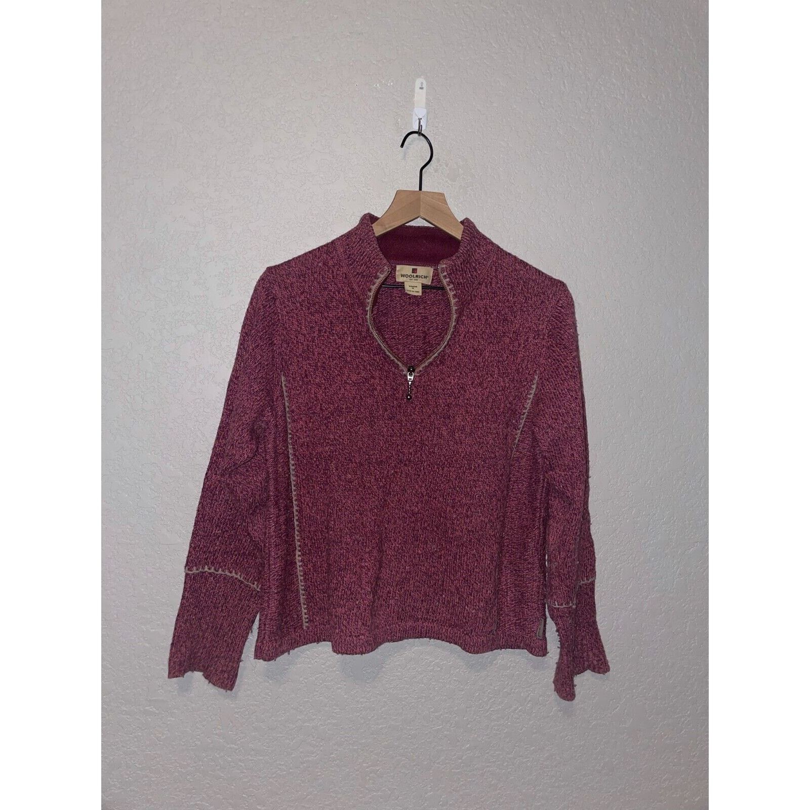 Woolrich Woolen Mills Womens Woolrich Sweater Woolen Mills Purple Pink M Medium Size M / US 6-8 / IT 42-44 - 1 Thumbnail