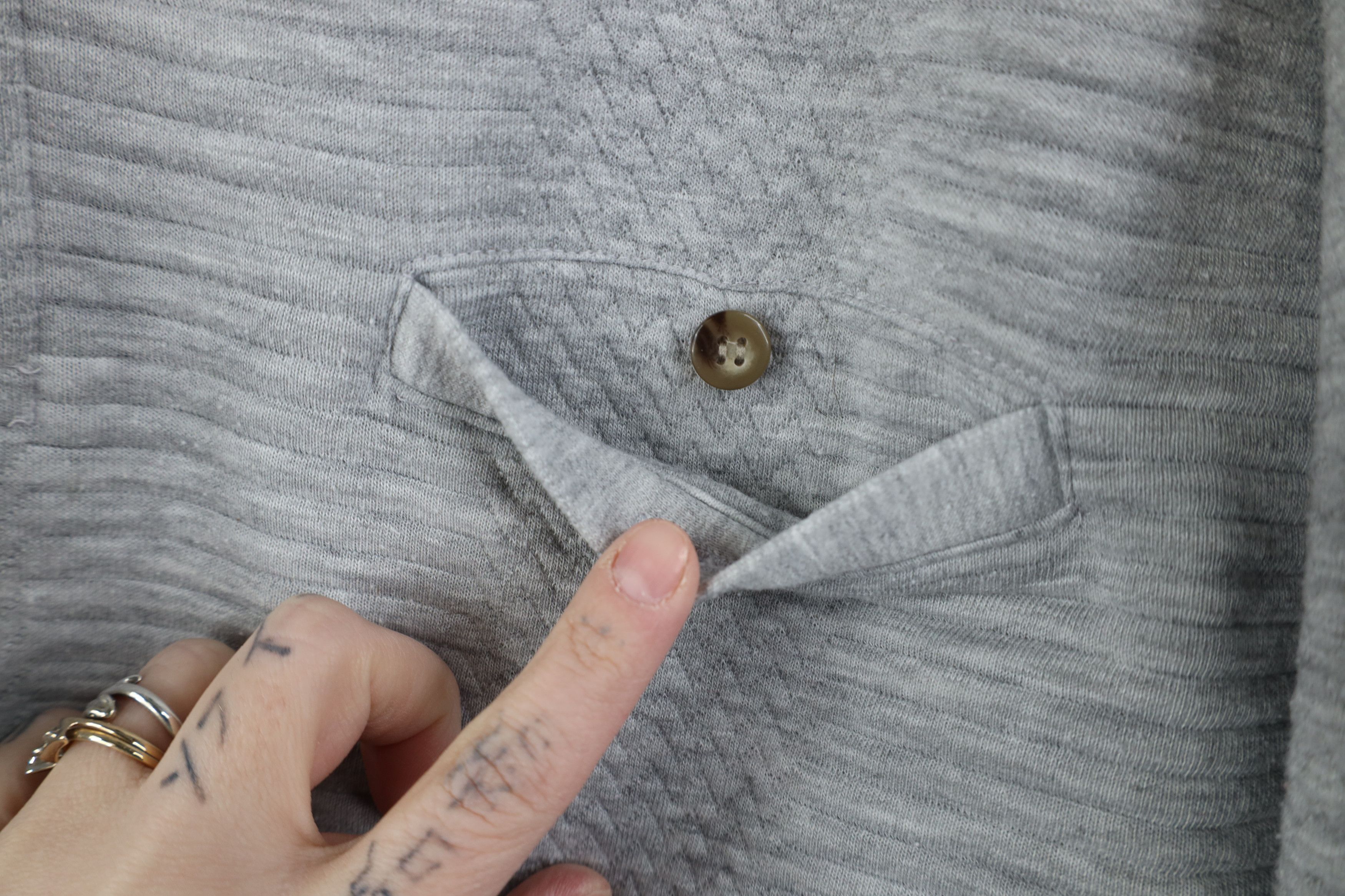 Vintage Vintage 90s Streetwear Collared Pullover Sweatshirt Gray Size US M / EU 48-50 / 2 - 5 Thumbnail