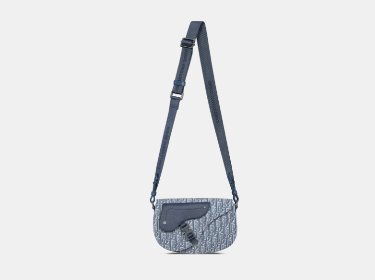 Dior o1w1db10426 1ADPO3 Size :OS / Saddle Messenger Bag in Blue Size ONE SIZE - 4 Thumbnail