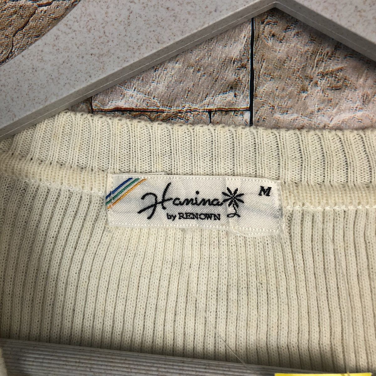 Homespun Knitwear × Japanese Brand Hamina White Knitwear cardigan vintage japan #A921 Size M / US 6-8 / IT 42-44 - 10 Thumbnail