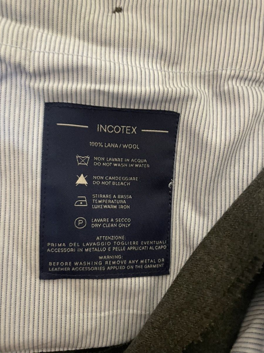 Incotex Super 130's Wool Flannel Flat Front Trouser Size US 40 / EU 56 - 9 Thumbnail