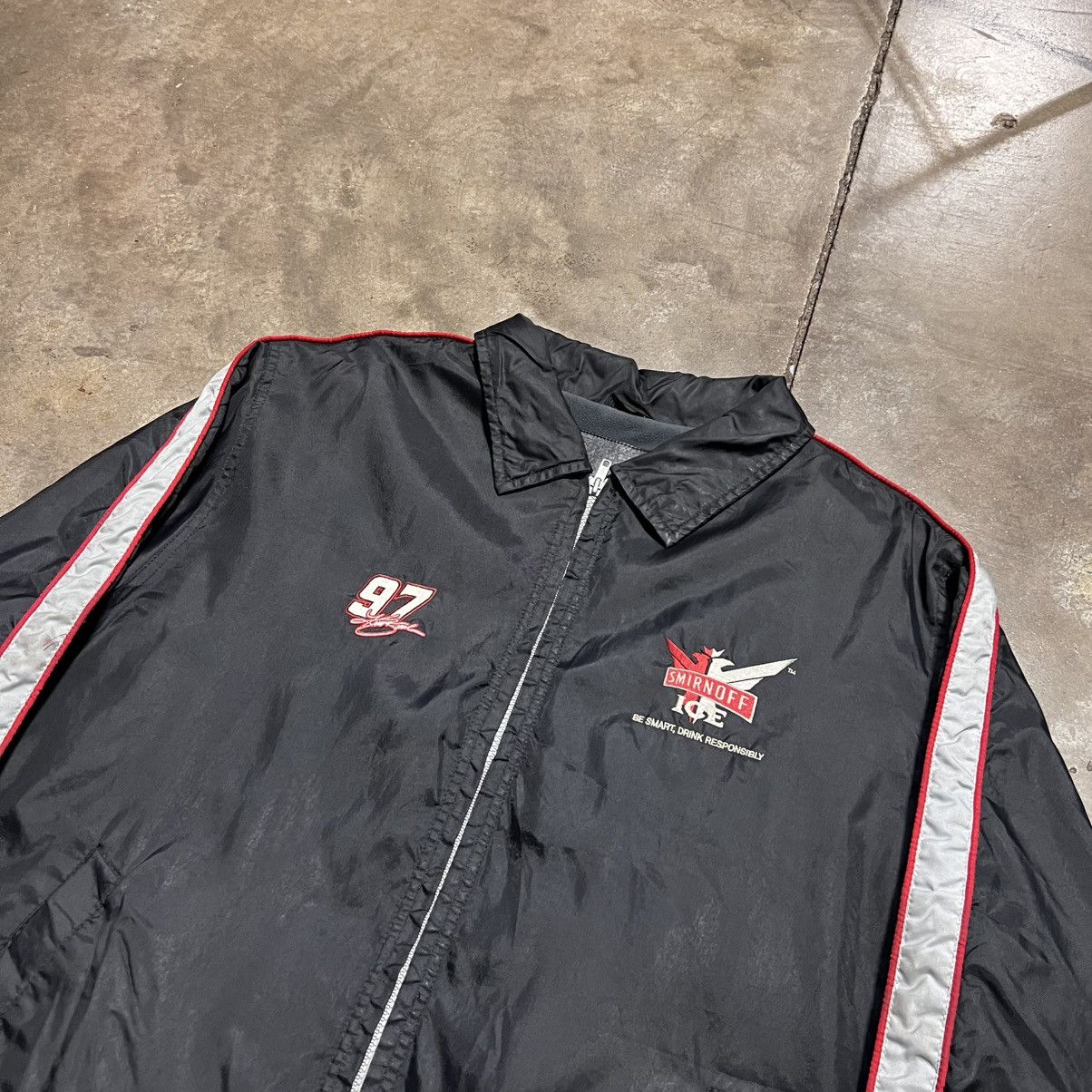 NASCAR Vintage Smirnoff Ice NASCAR Jacket Kurt Busch Zip Up Racing Size US XL / EU 56 / 4 - 4 Thumbnail