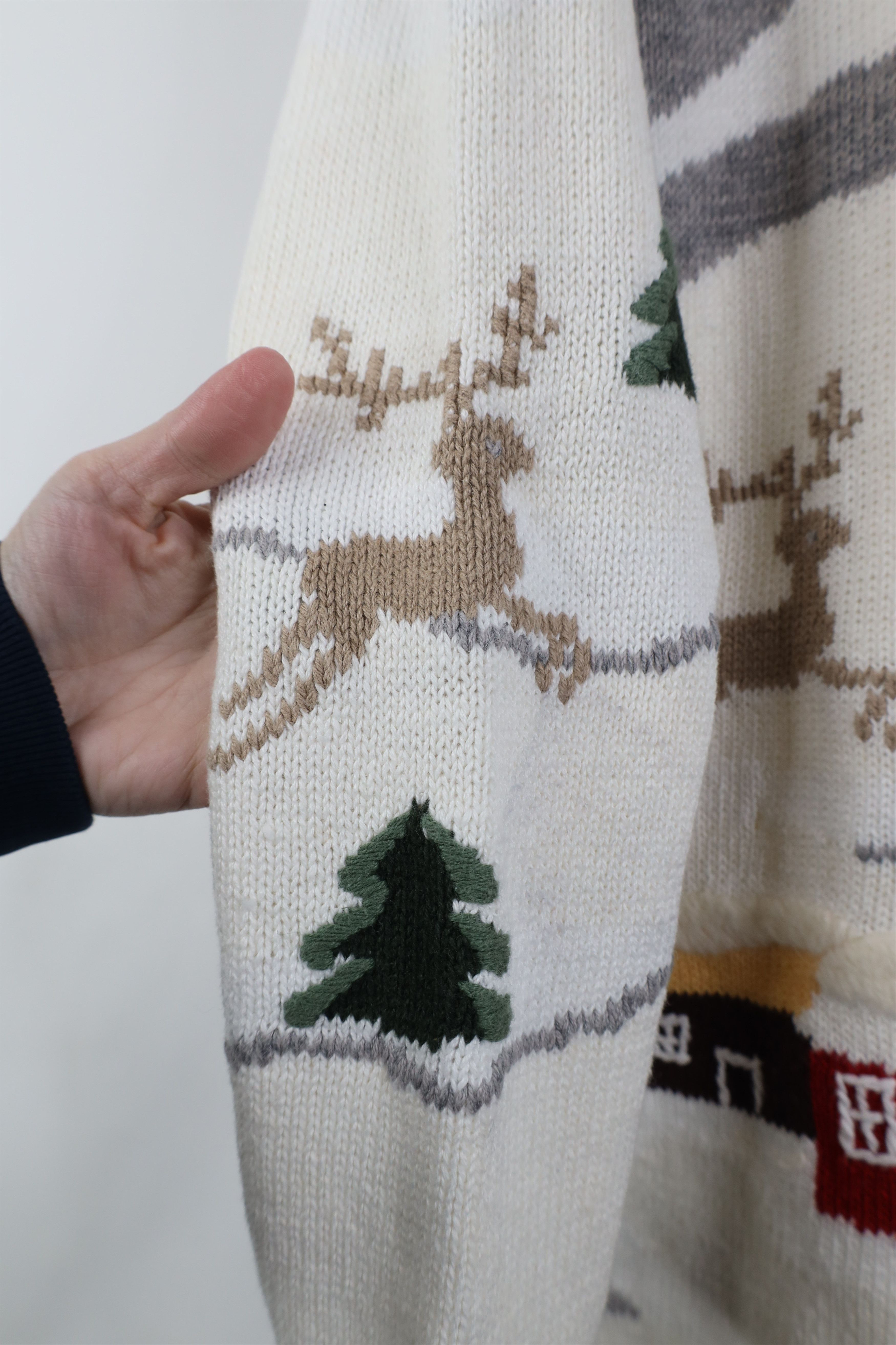 Vintage Vintage 90s Streetwear Christmas Town All Over Print Sweater Size M / US 6-8 / IT 42-44 - 7 Thumbnail