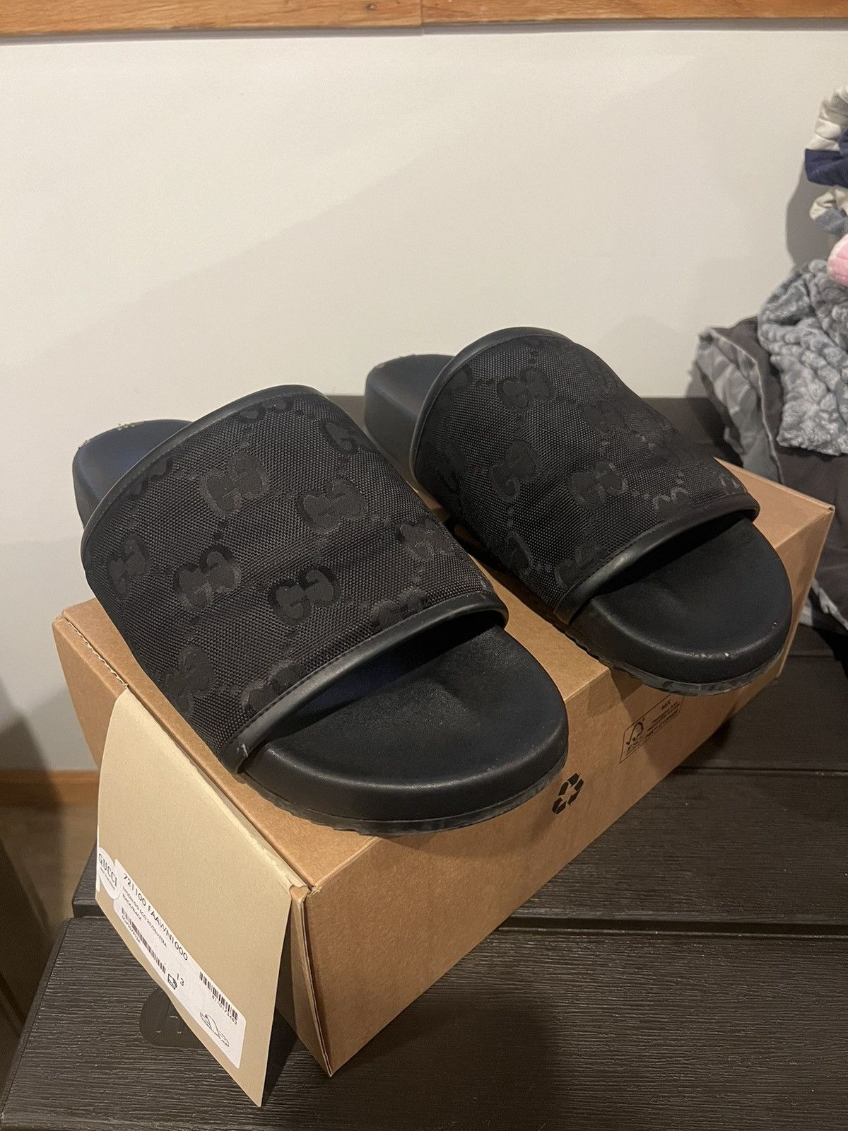 Black Gucci Sandals
