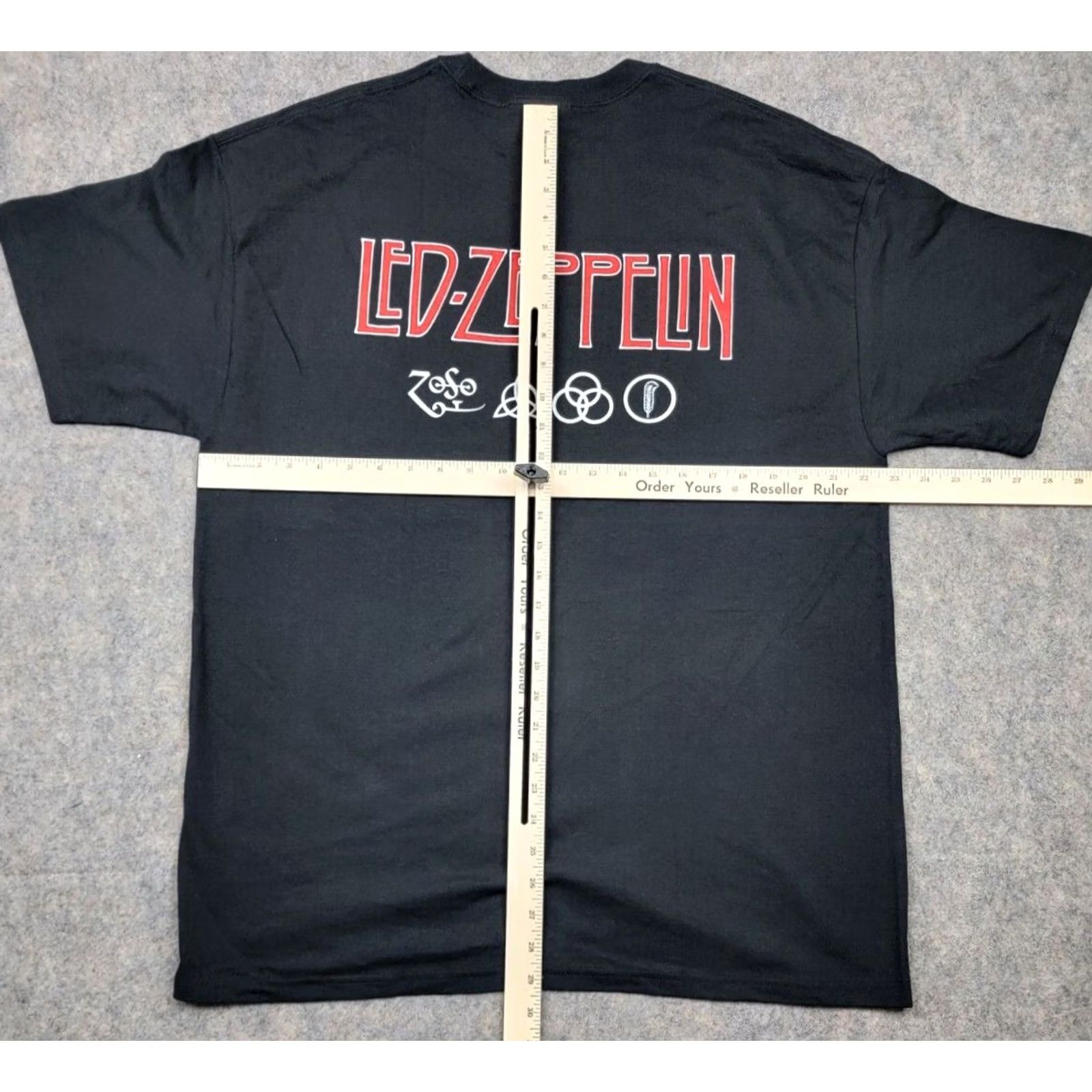 Hanes Led Zeppelin Shirt Adult XL Black Stairway To Heaven Zoso Hanes Heavyweight Band, Music, Rock Shirt Mens XL Black Hanes Shirt Size US XL / EU 56 / 4 - 7 Thumbnail