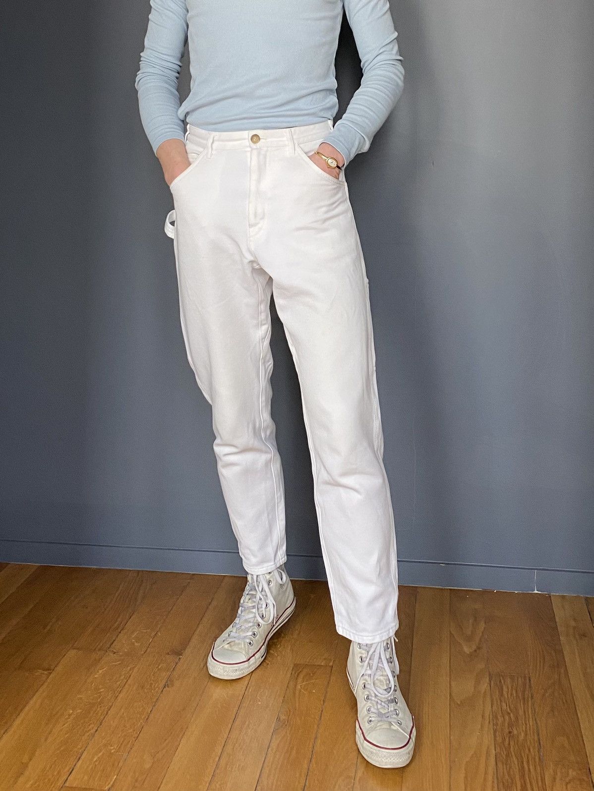 A.P.C. APC - White Carpenter Pants - 2017 Size US 28 / EU 44 - 1 Thumbnail