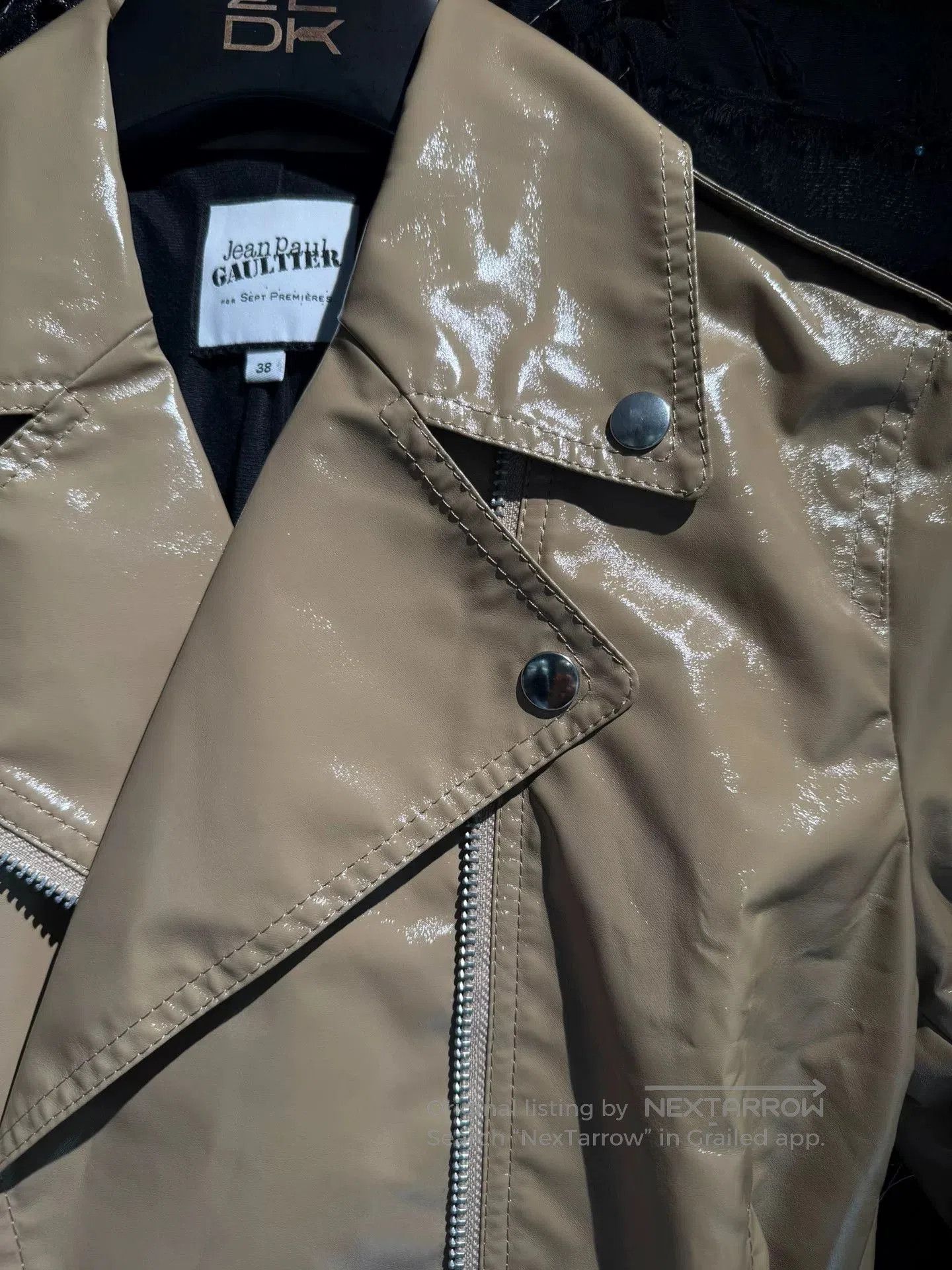 Jean Paul Gaultier Jean Paul Gaultier Glossy Leather Jacket. Size S / US 4 / IT 40 - 4 Thumbnail