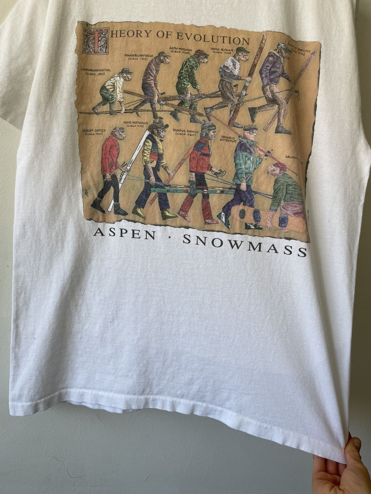 Anvil × Vintage Vintage 1995 Aspen Snowboard Evolution tee Size US L / EU 52-54 / 3 - 11 Thumbnail