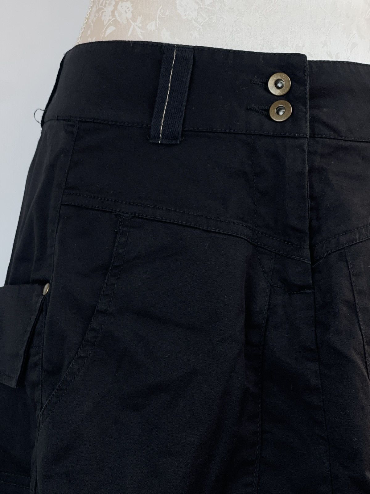 Japanese Brand × Vintage If six was nine LGB Vibe Black Cargo Skirt Size 26" / US 2 / IT 38 - 2 Thumbnail
