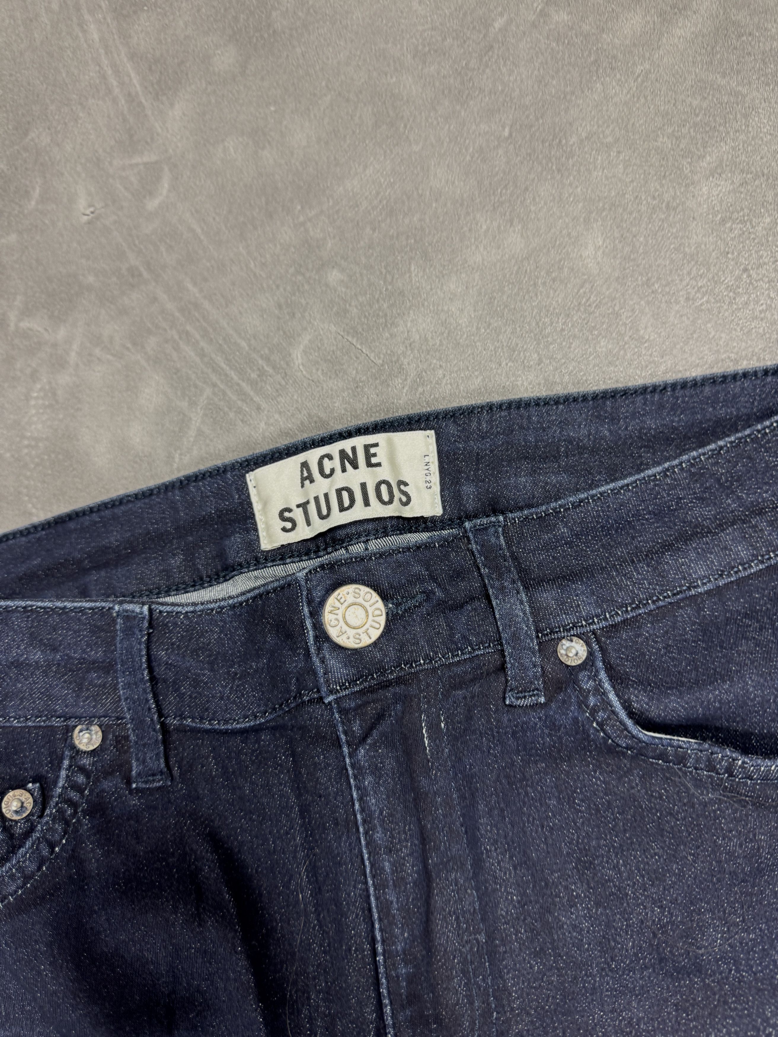Acne Studios × Vintage Acne Studios navy slim fit denim jeans streetwear retro 90s Size 26" / US 2 / IT 38 - 4 Thumbnail