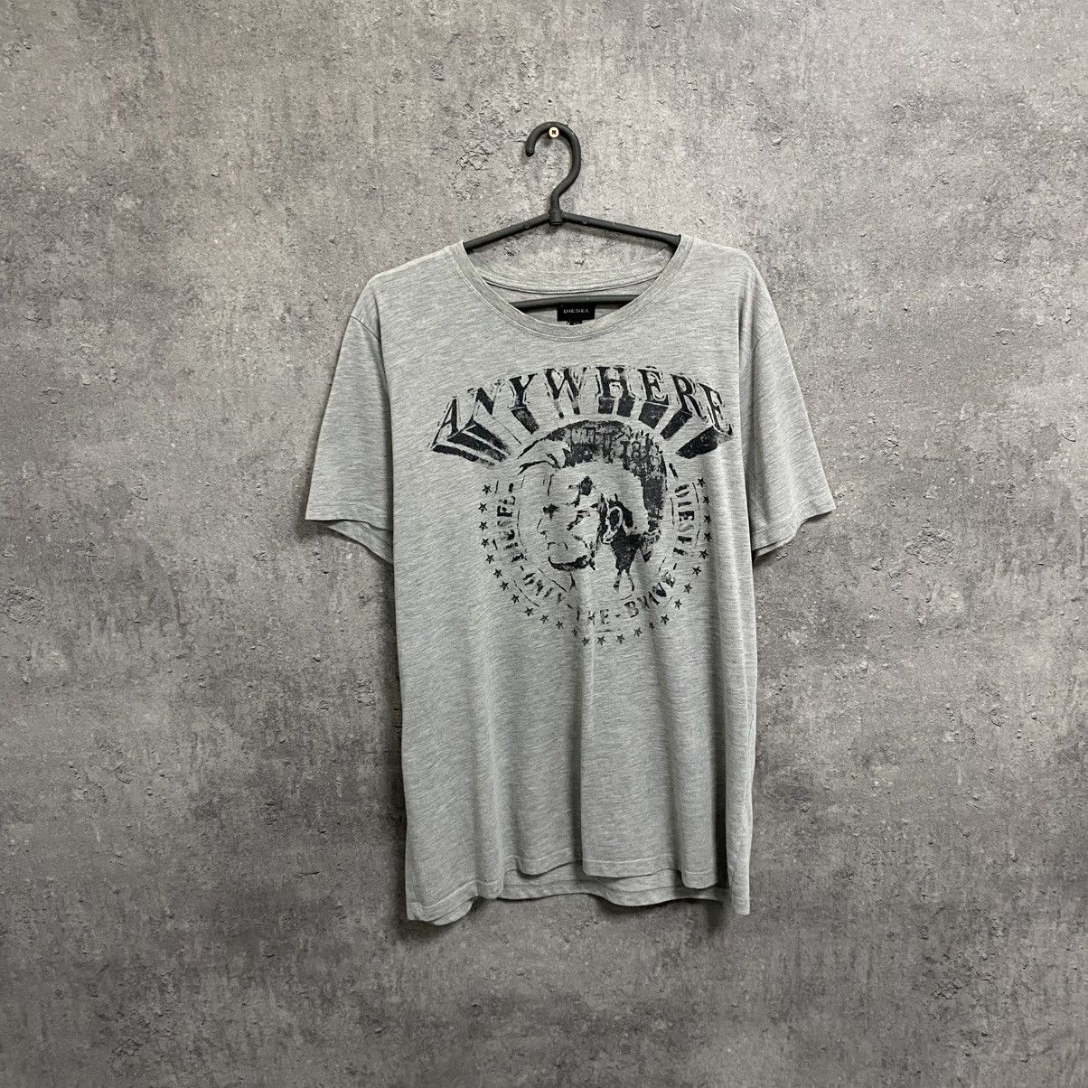 Diesel Vintage Diesel T-Shirt Big Logo Japanese Hype Rare Tee Size US XL / EU 56 / 4 - 1 Thumbnail