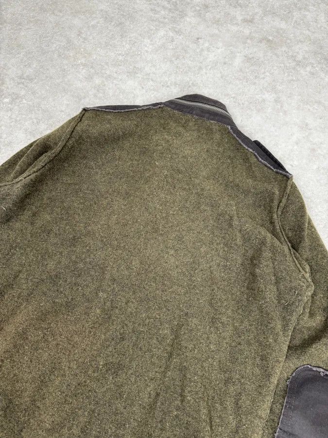 Diesel 2000s Diesel Green Avant-Garde Buttoned Wool Sweater Size US M / EU 48-50 / 2 - 6 Thumbnail