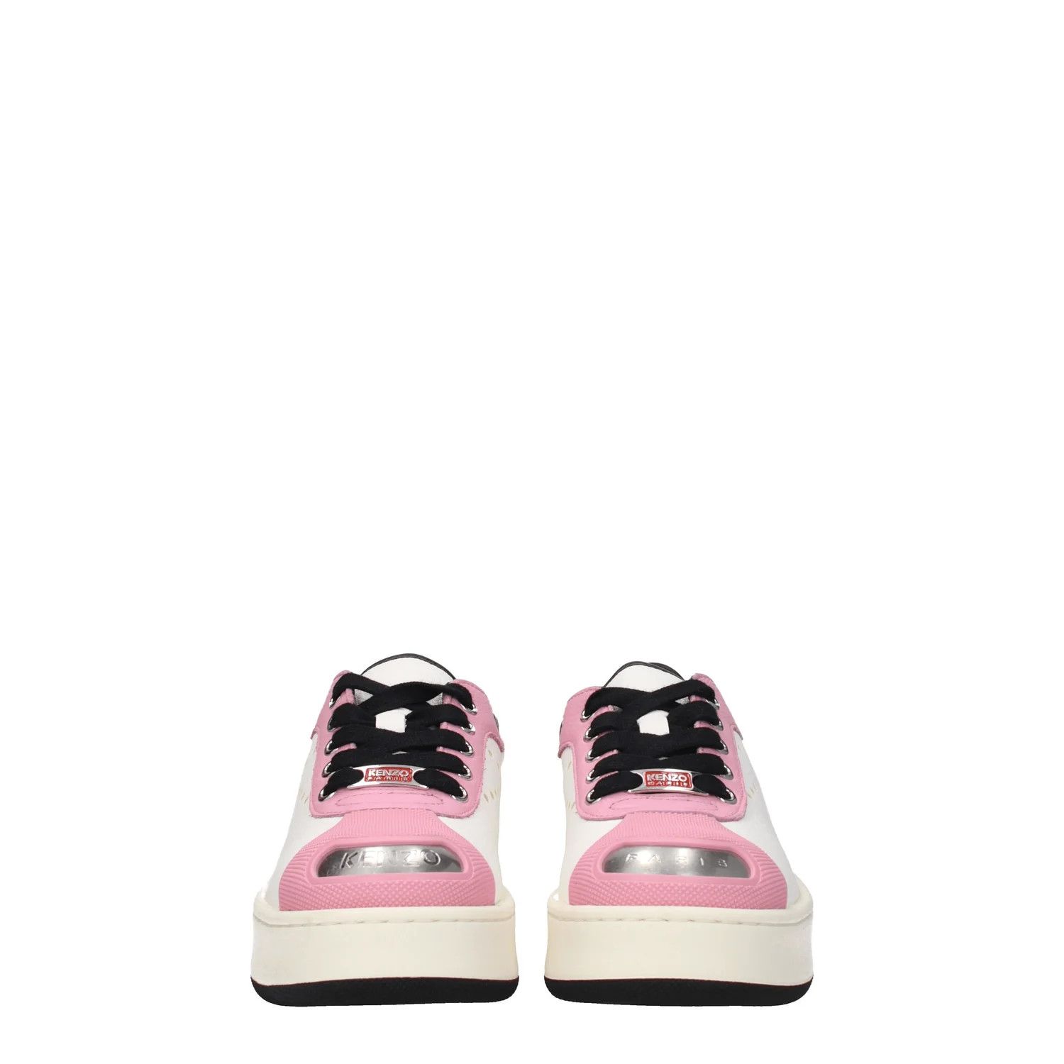 Kenzo ob1o1e1124 Leather Sneakers in White Pink Size US 6 / IT 36 - 3 Thumbnail