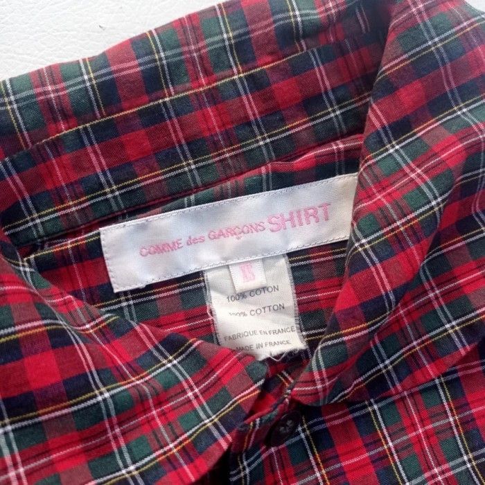 Comme des Garcons × Comme des Garcons SHIRT comme des garcons shirts tartan plaid round collar Size XS / US 0-2 / IT 36-38 - 3 Thumbnail