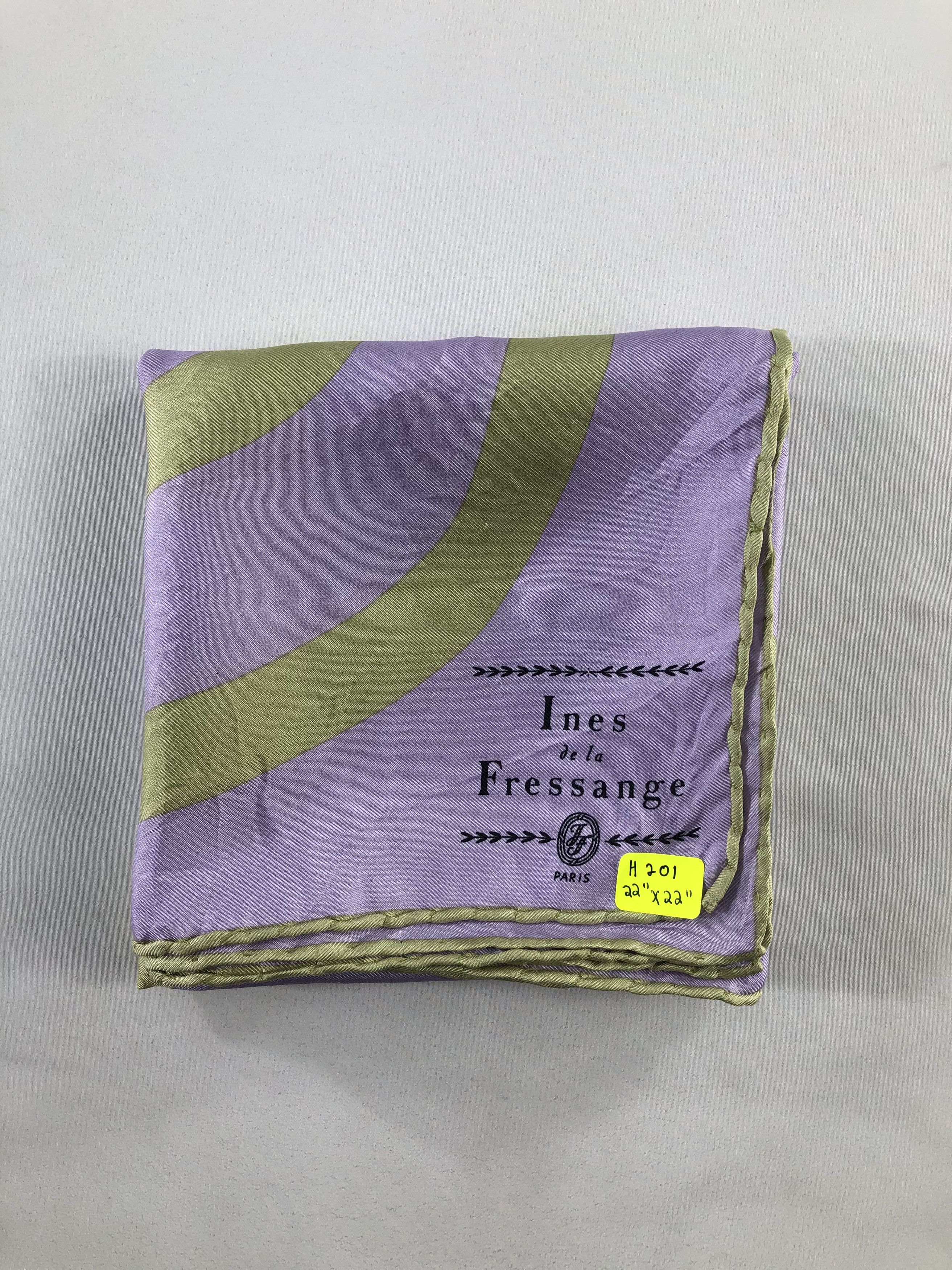 Vintage Ines De la Fressange Silk Handkerchief / Bandana / Babushka Size ONE SIZE - 4 Thumbnail