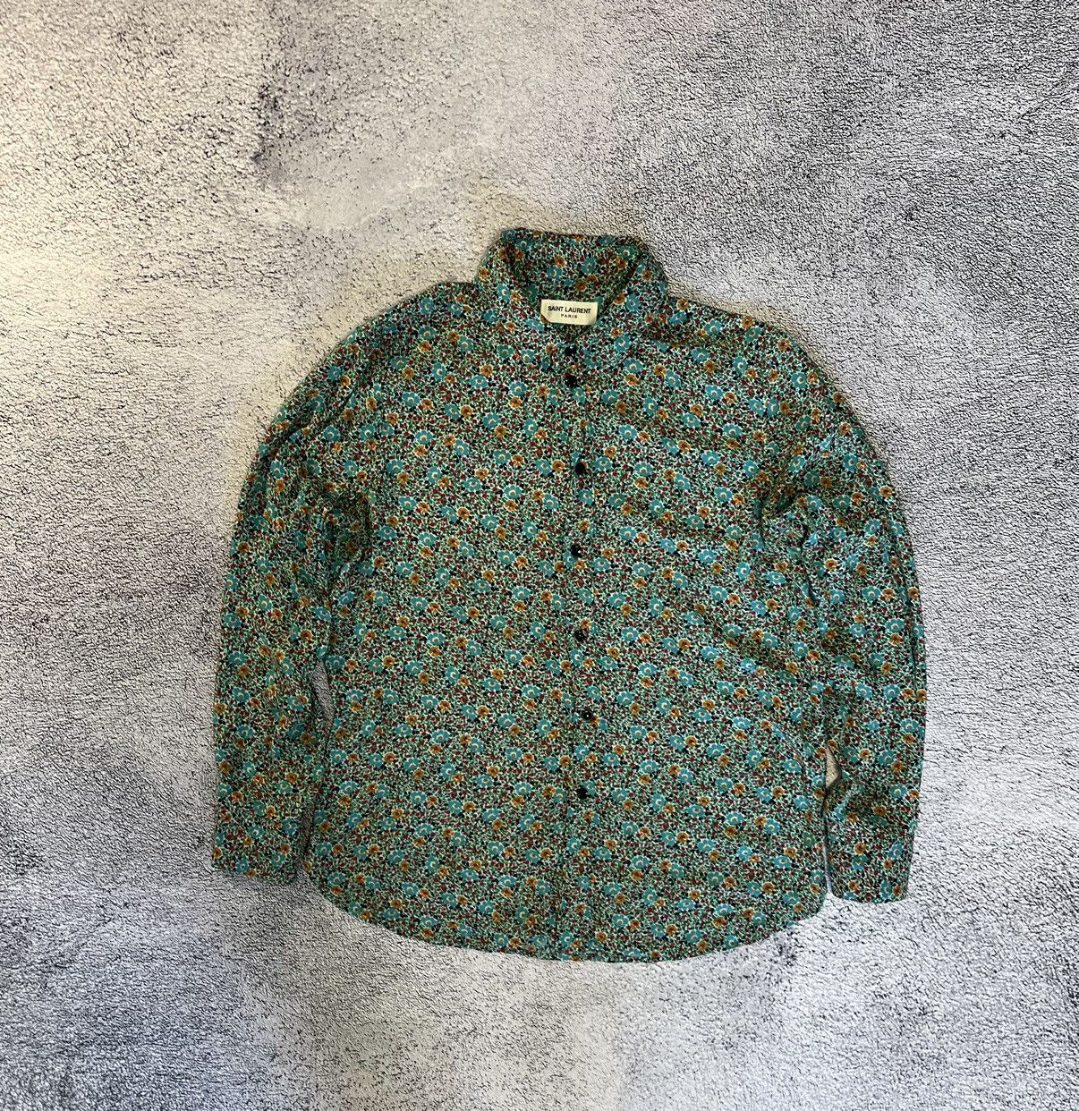 Saint Laurent Paris Saint Laurent Shirt Multicolored Viscose Floral-Print Blouse Size M / US 6-8 / IT 42-44 - 1 Thumbnail