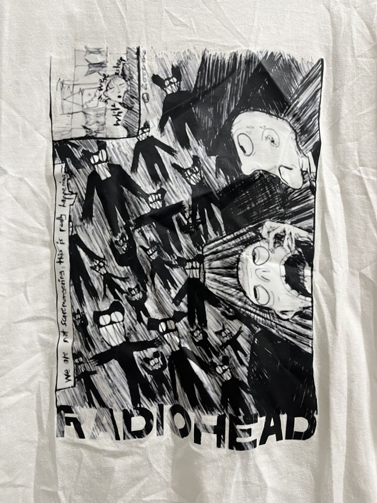 Gildan RADIOHEAD Gildan Band T-Shirt “we’re Not Scaremongering” Size US L / EU 52-54 / 3 - 2 Thumbnail