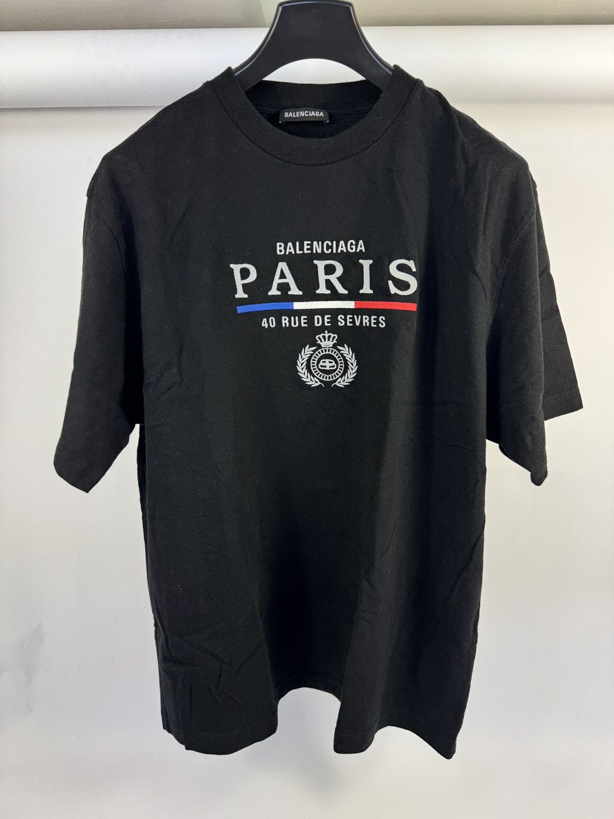 Balenciaga LOGO EMBROIDERER PARIS T-SHIRT Size US L / EU 52-54 / 3 - 1 Thumbnail