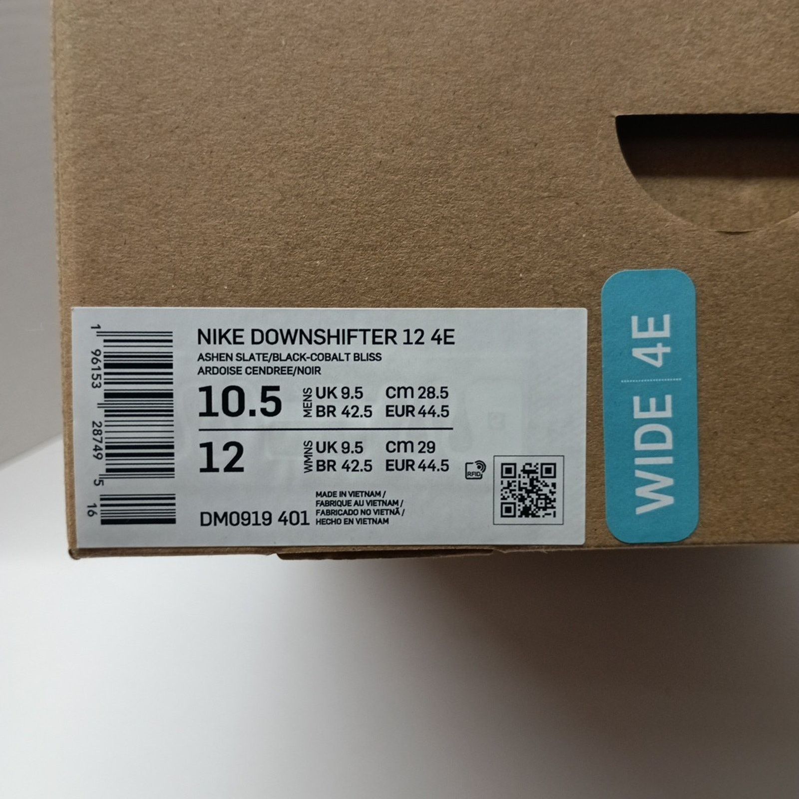 Nike Nike Downshifter 12 4E Wide Cobalt Blue Black Men Size 10.5 Size US 10.5 / EU 43-44 - 8 Thumbnail