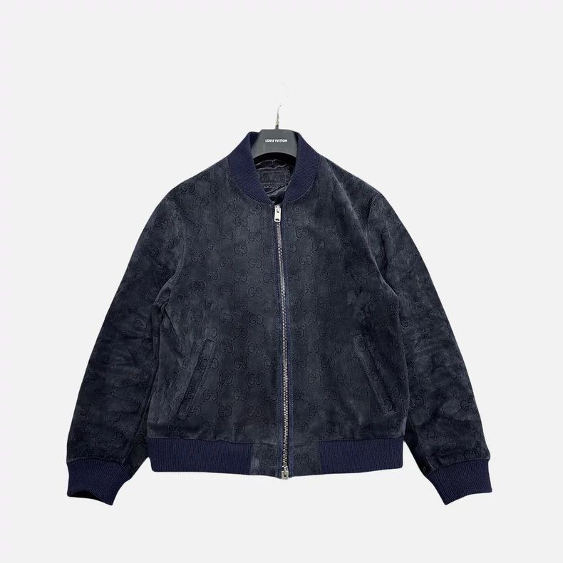 Gucci Gucci Full-print embossed double G suede jacket 2502-Nextar Size US M / EU 48-50 / 2 - 1 Thumbnail
