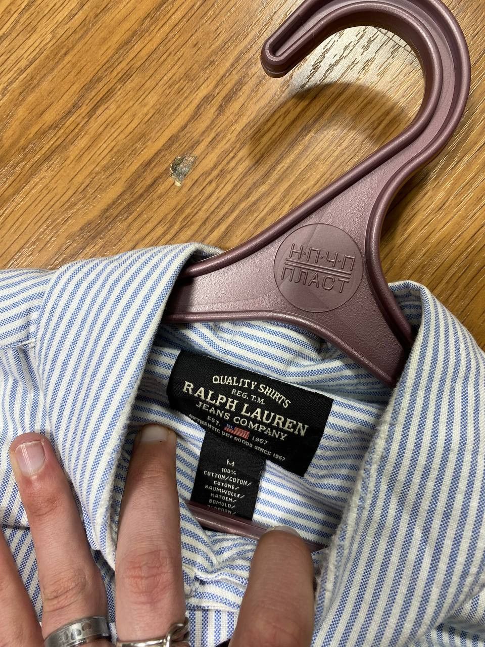 Polo Ralph Lauren × Ralph Lauren × Vintage Polo Ralph Lauren Vintage Mens Long Sleeve Striped Shirt Size US M / EU 48-50 / 2 - 10 Thumbnail