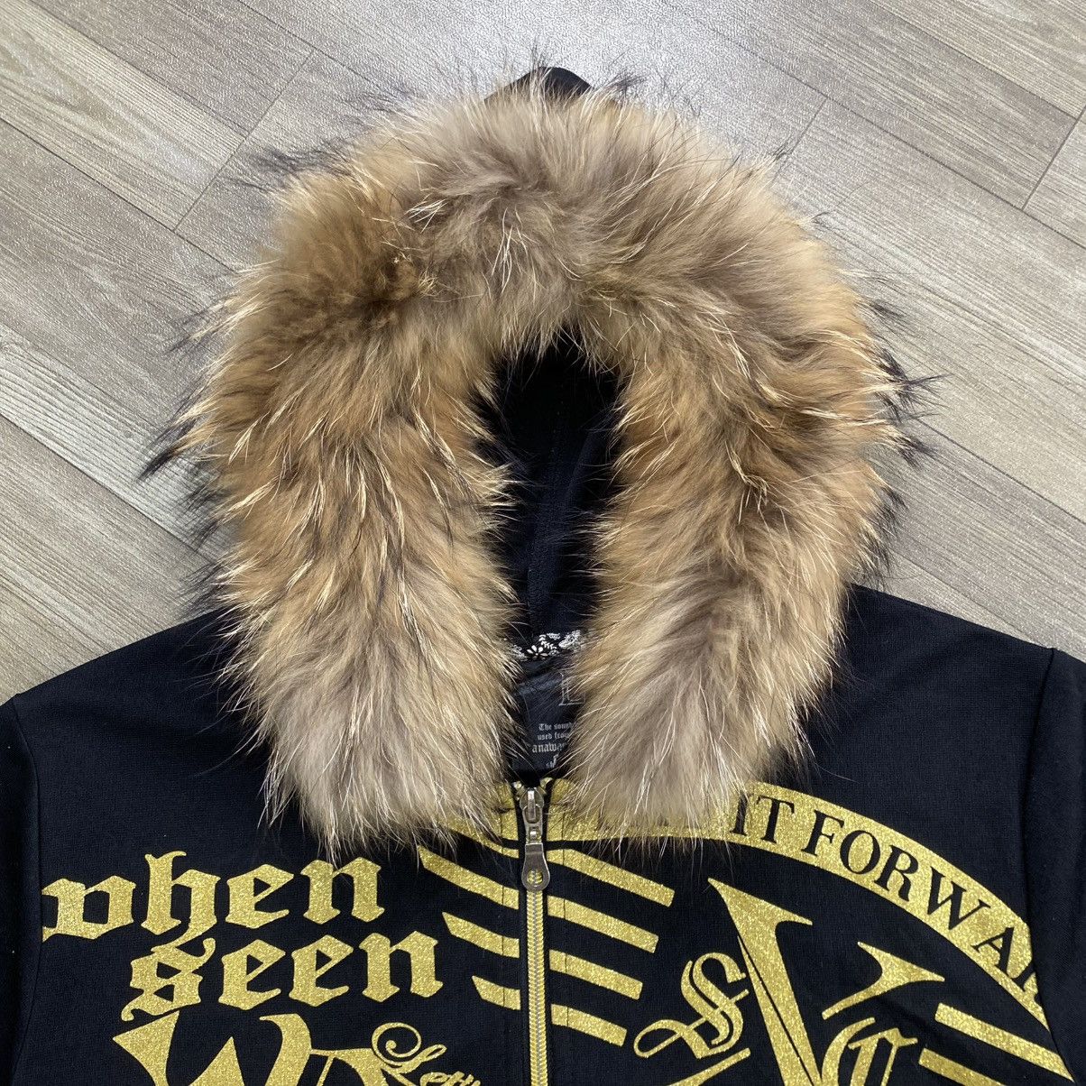14th Addiction 2000s Japanese Poem Ifsixwasnine Kmrii Lgb Style Fur Hoodie Size US M / EU 48-50 / 2 - 4 Thumbnail