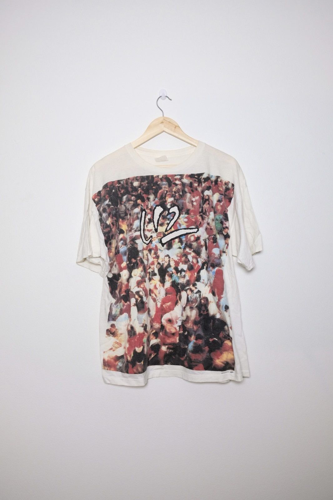 Band Tees × Vintage Rare 1991 vintage Official U2 1991 Promo 'Achtung Baby' tee Size US XL / EU 56 / 4 - 1 Thumbnail