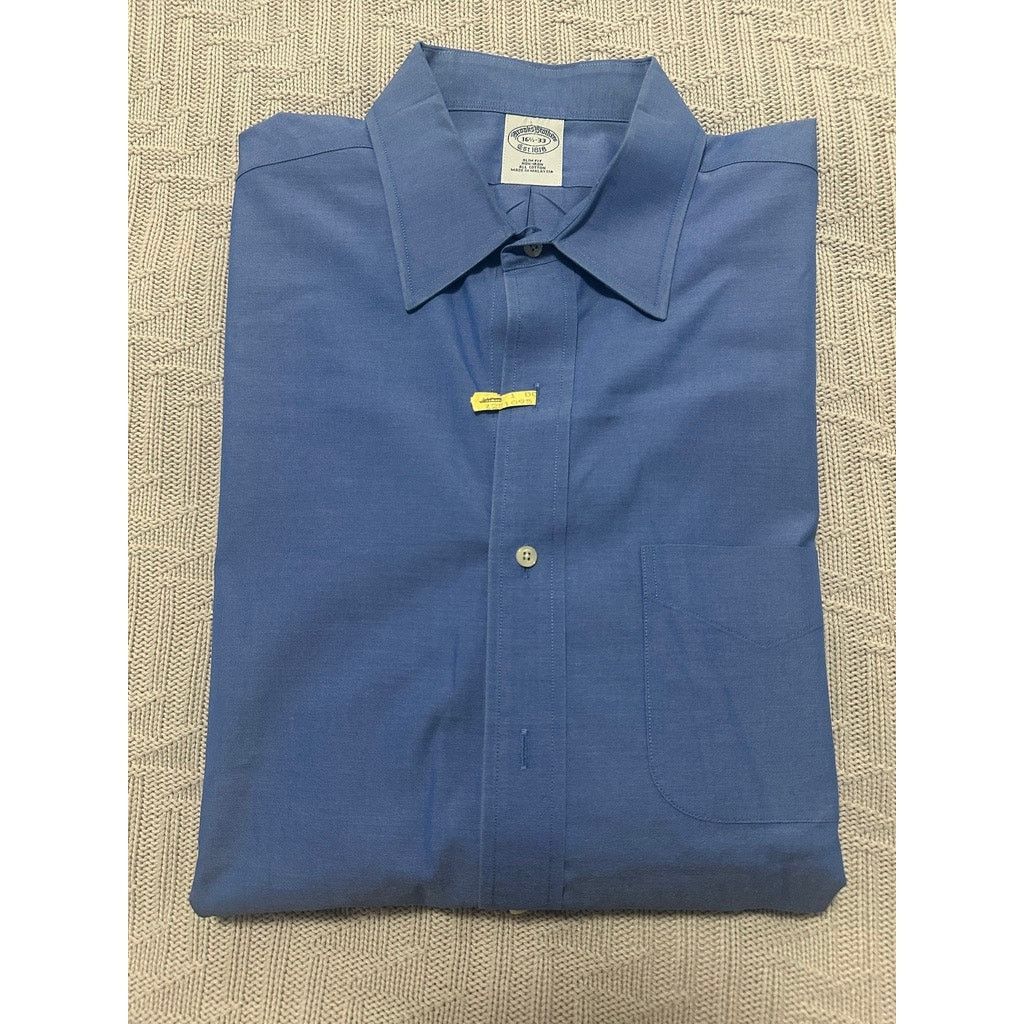 Brooks Brothers Brooks Brothers blue slim fit button down size 16.5 Size US L / EU 52-54 / 3 - 1 Thumbnail