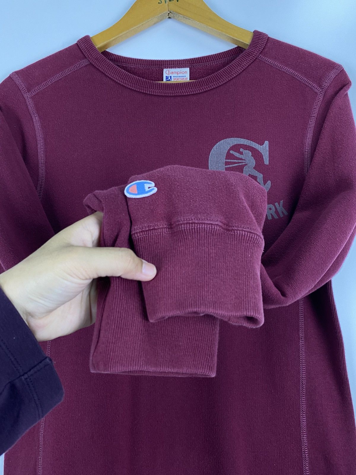 Champion × Vintage Vintage 90s Champions Sweatshirt Size S / US 4 / IT 40 - 10 Thumbnail
