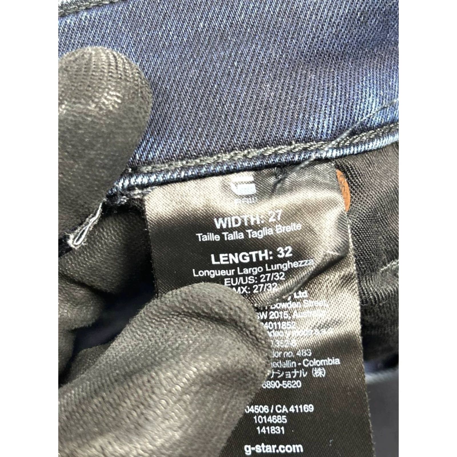 G-Star G Star Raw Jeans Mens 32 Blue Denim Cotton Spandex 5-Pocket Regular Fit Mid Rise 28x32 Skinny 3D Airblaze 3D Vintage No Jeans Size US 32 / EU 48 - 7 Thumbnail