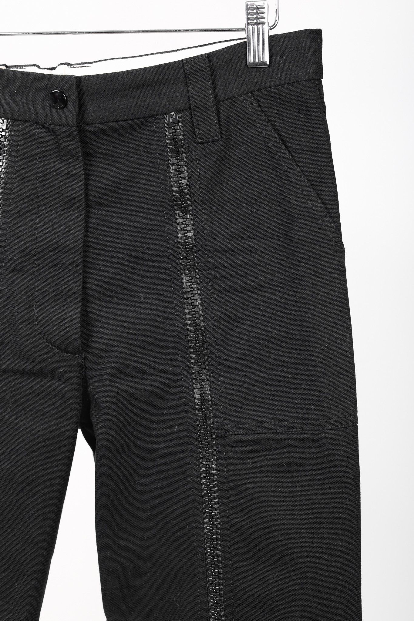 Gucci Gucci Black Cotton-Twill Zip-Detail Pants Size 27" / US 4 / IT 40 - 5 Thumbnail