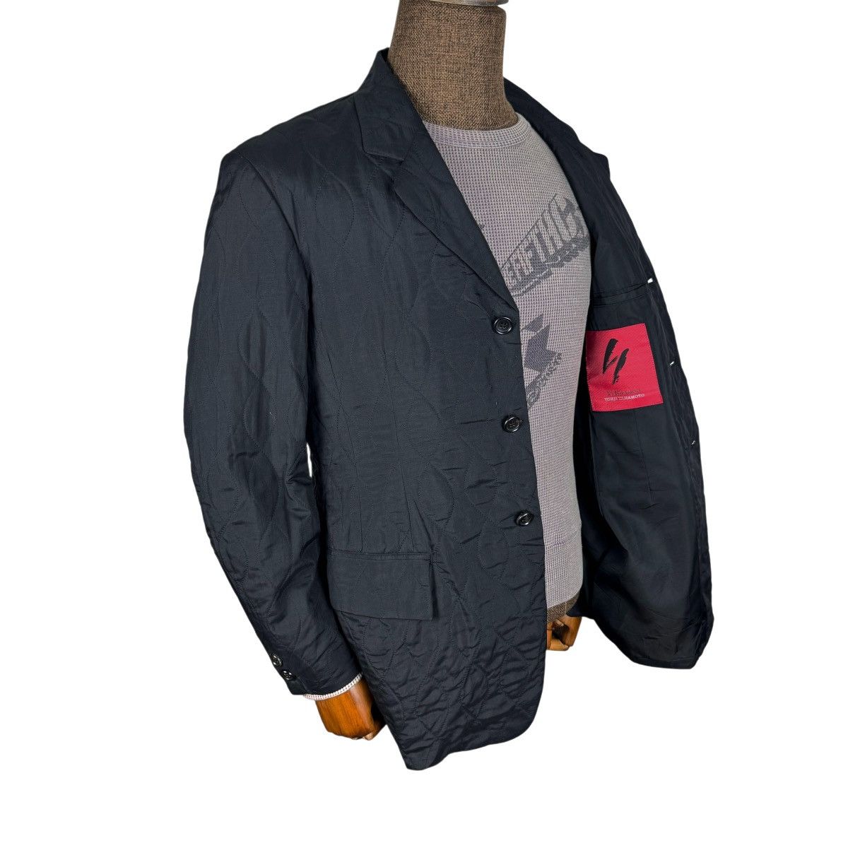 Yohji Yamamoto 🌟Y’S FOR MEN RED LABEL QUILTED BLAZER COAT Size US M / EU 48-50 / 2 - 1 Thumbnail