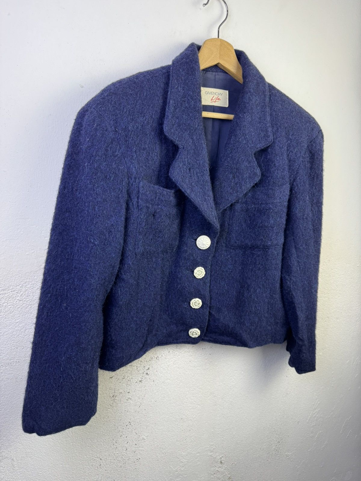 Givenchy Vintage Givenchy Wool Coat Jacket Size L / US 10 / IT 46 - 2 Thumbnail
