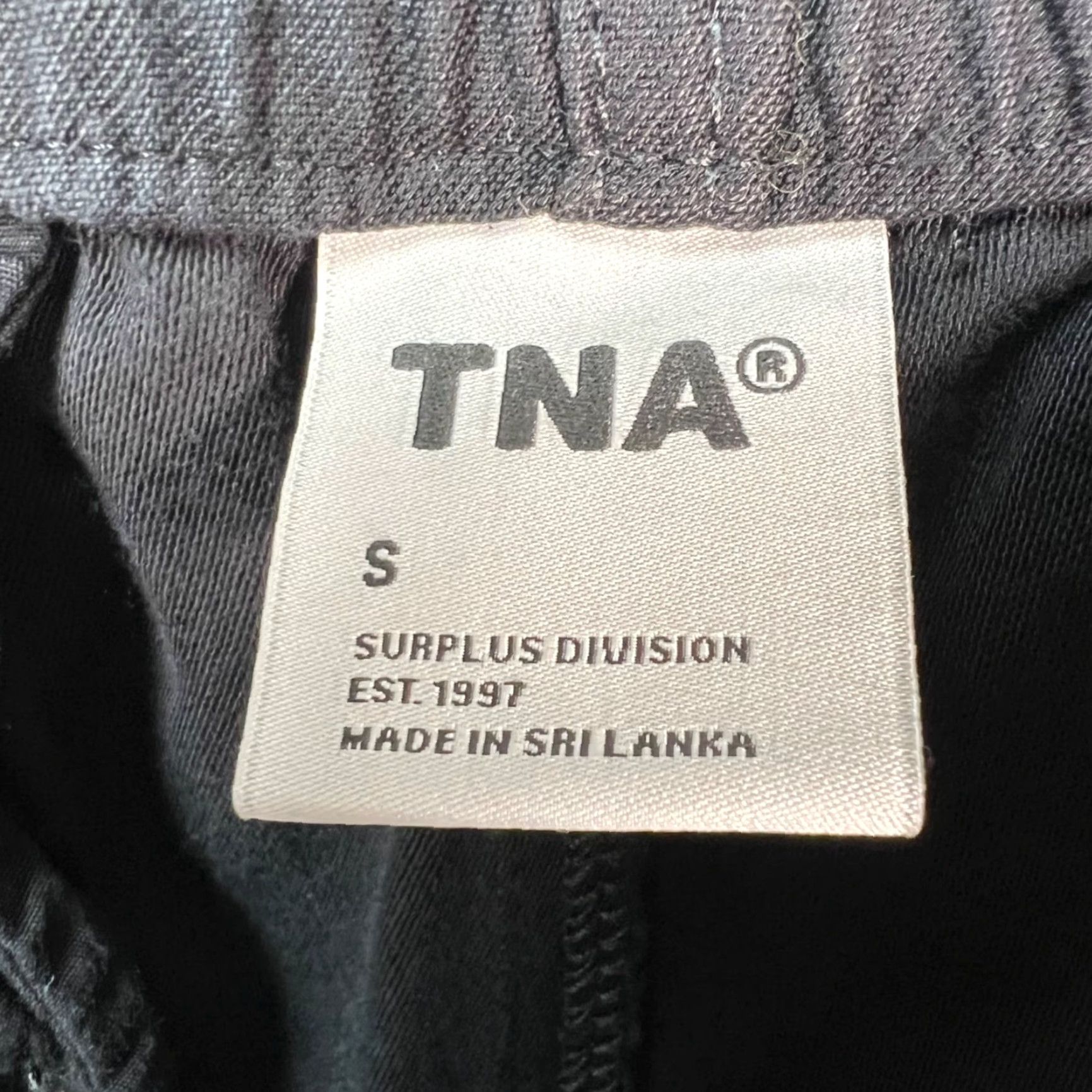 TNA TNA Womens Small Surplus Division Black Cotton Drawstring Pants Size 28" / US 6 / IT 42 - 3 Thumbnail