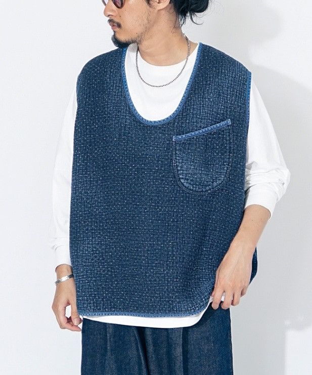 Porter Classic Sashiko Pullover Vest