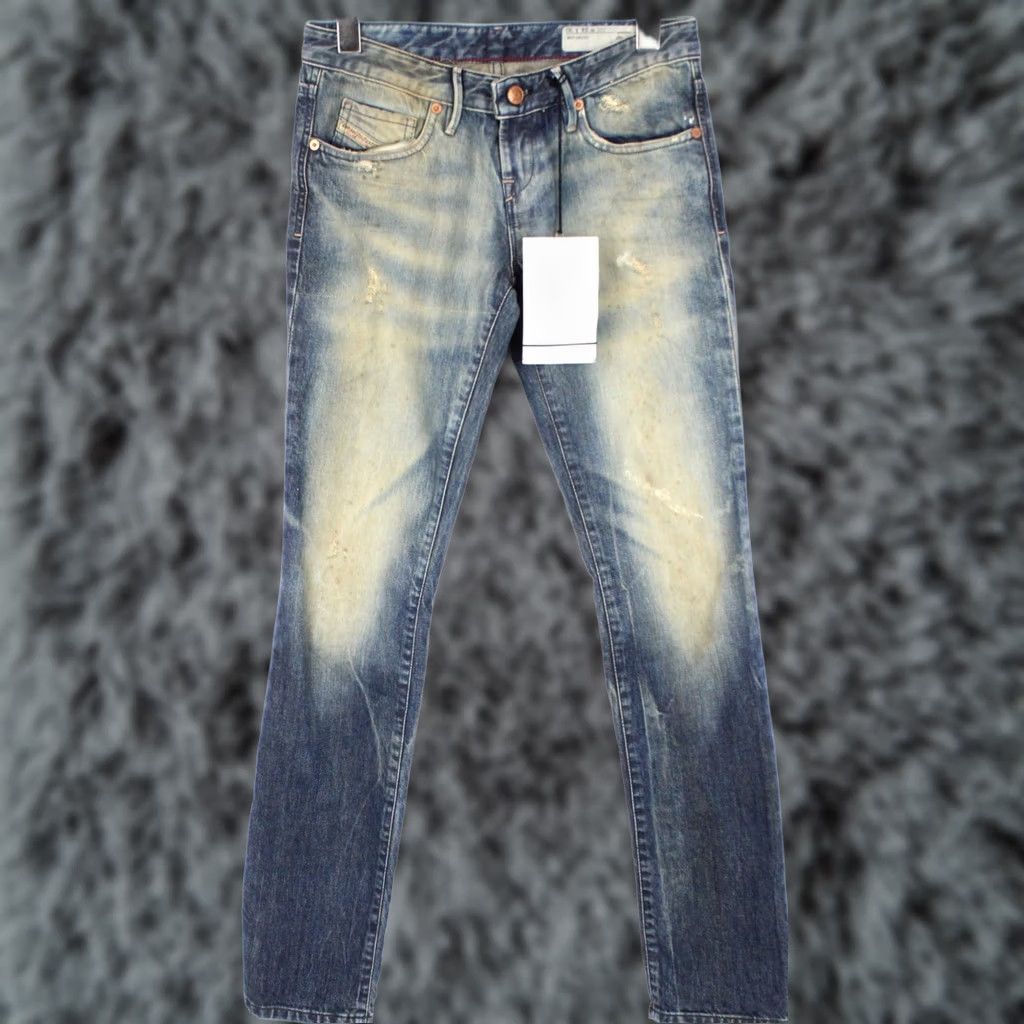 Diesel DIESEL Myboy Regular Slim-Straight Low Waist 0821D Jeans Women's W24/L30 Size 42" / US 20 - 1 Thumbnail