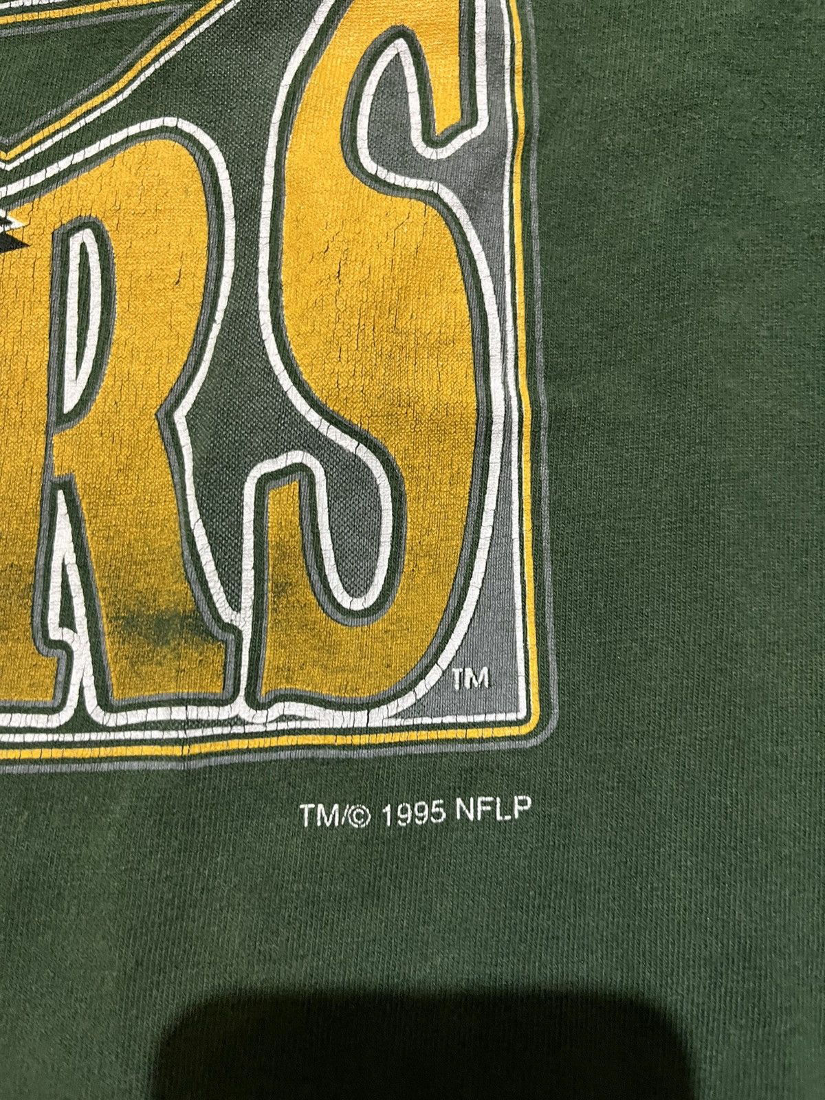Trench USA 1995 green bay packers tee shirt Size US XL / EU 56 / 4 - 3 Thumbnail
