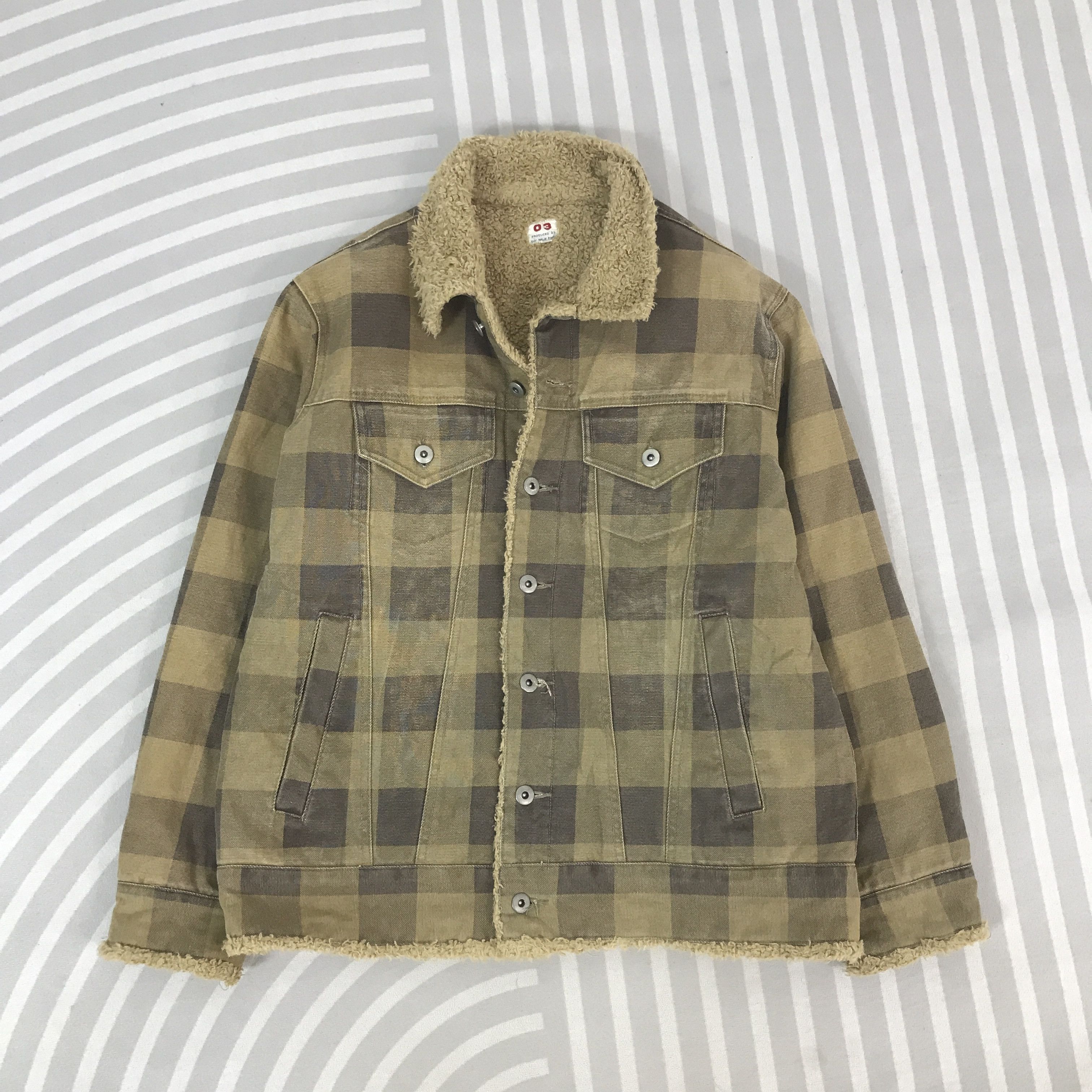 Japanese Brand Vintage Sky Walk Ranch tartan button sherpa Jacket Size US M / EU 48-50 / 2 - 1 Thumbnail