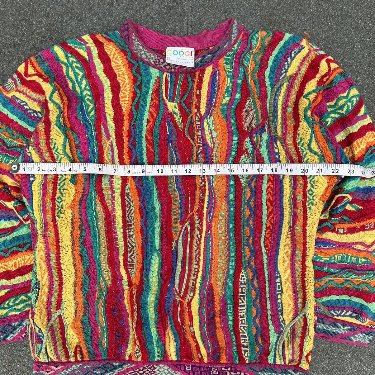Coogi × Vintage Crazy Vintage Coogi 3D Multicolour Sweater Size US S / EU 44-46 / 1 - 5 Thumbnail