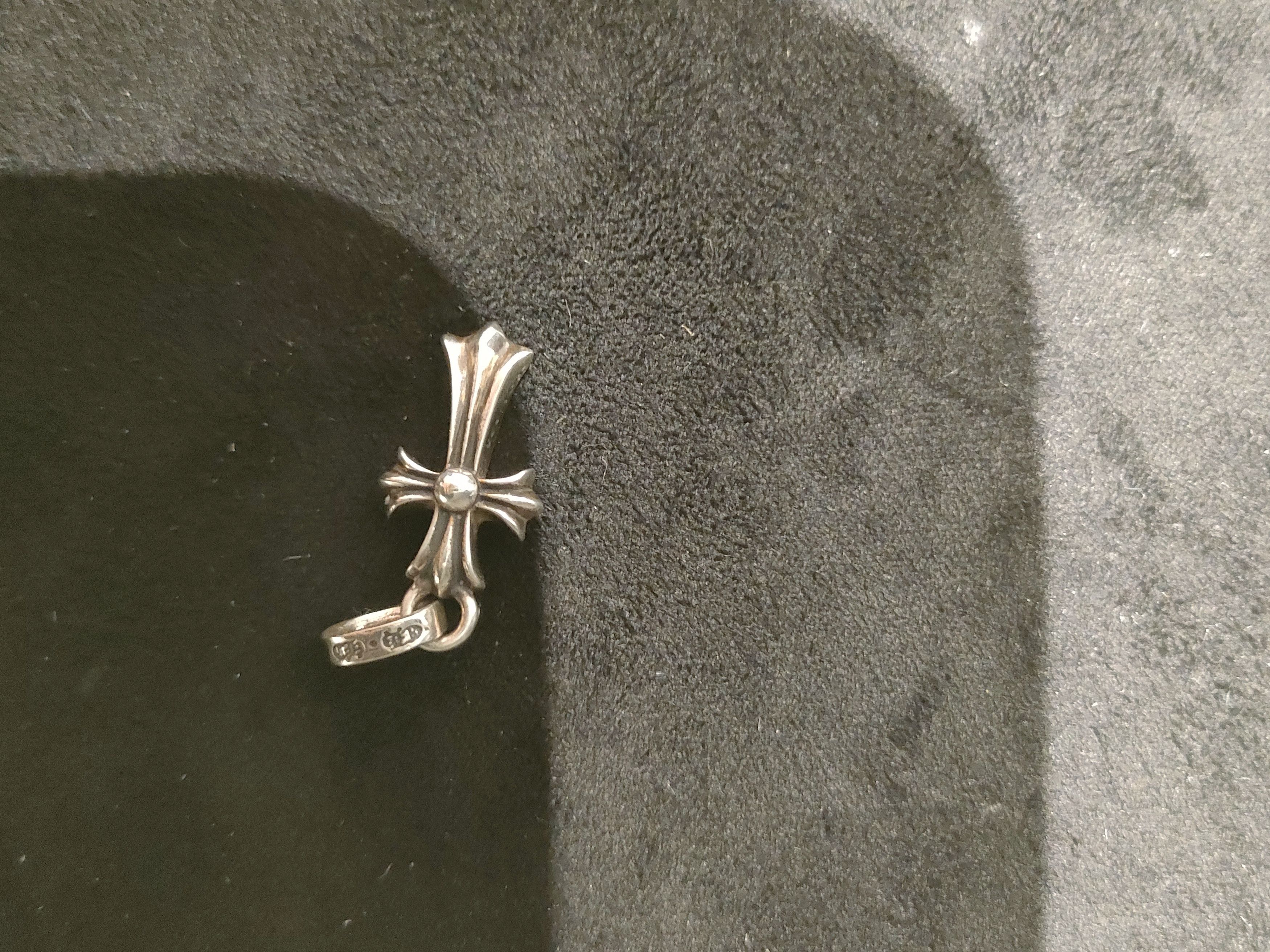 Chrome Hearts Silver Babyfat Cross Pendant