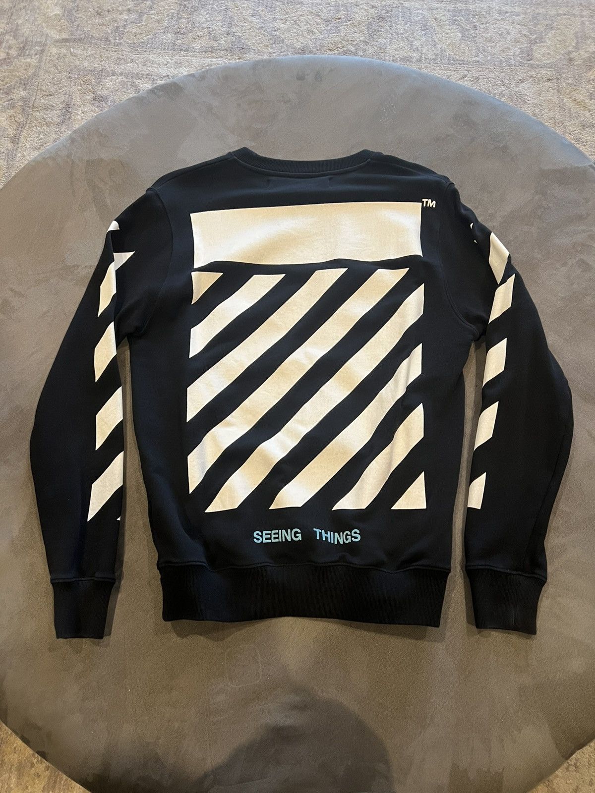 Off-White Off-White black caravaggio crewneck sweatshirt Size US XS / EU 42 / 0 - 2 Thumbnail