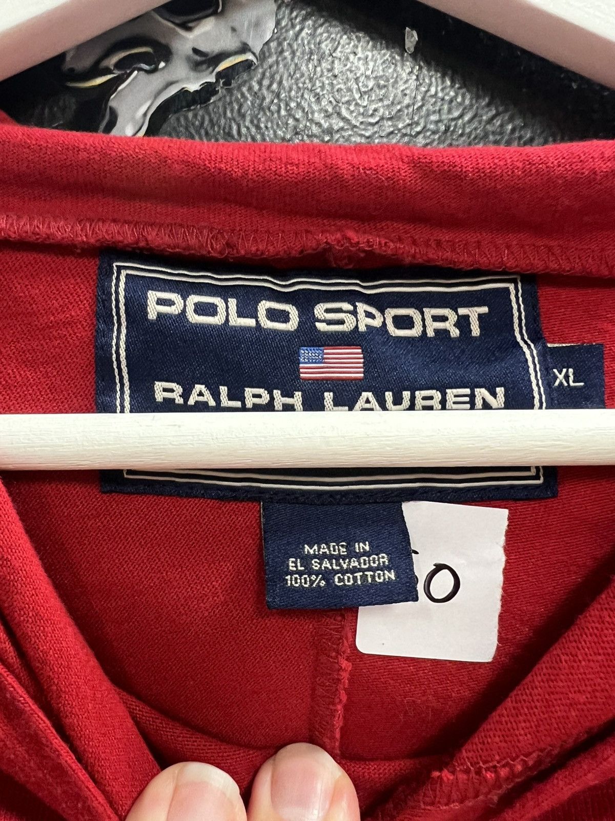 Polo Ralph Lauren Vintage Polo Sport Long Sleeve Hoodie Shirt Size US XL / EU 56 / 4 - 3 Thumbnail