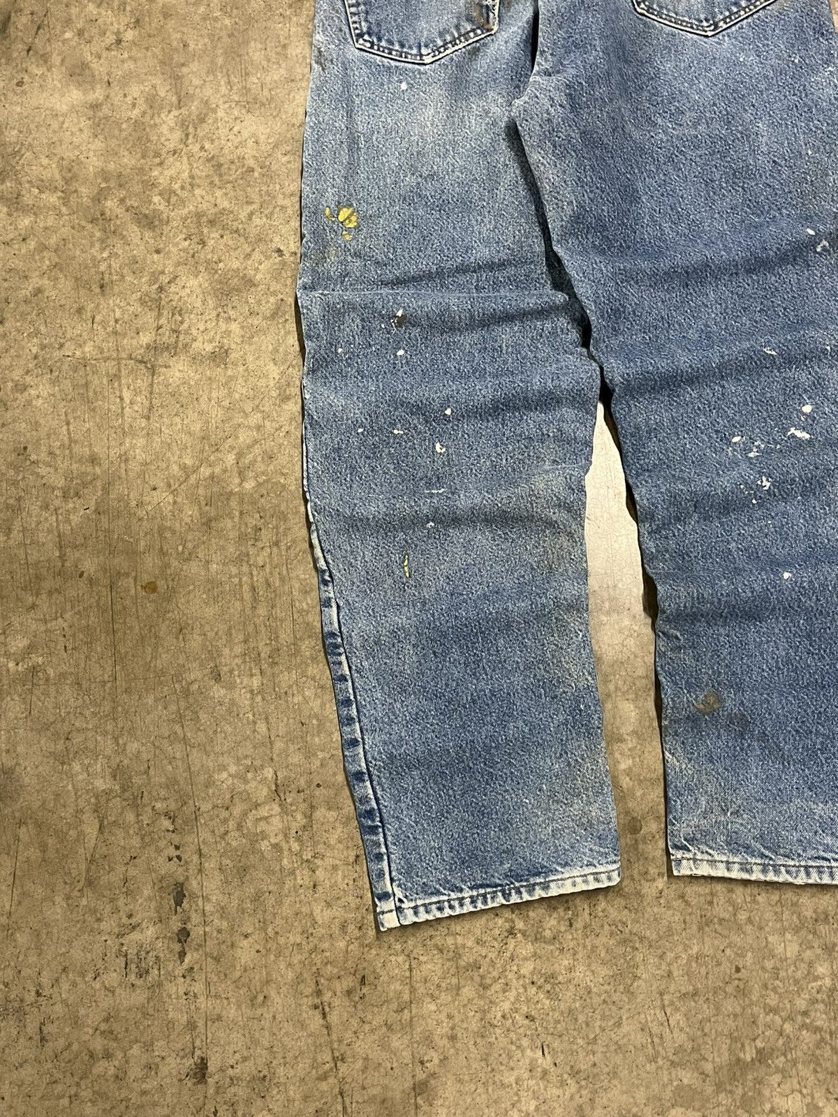 Carhartt × Vintage Carhartt thrashed and faded denim flannel lined pants skater Size US 34 / EU 50 - 4 Thumbnail